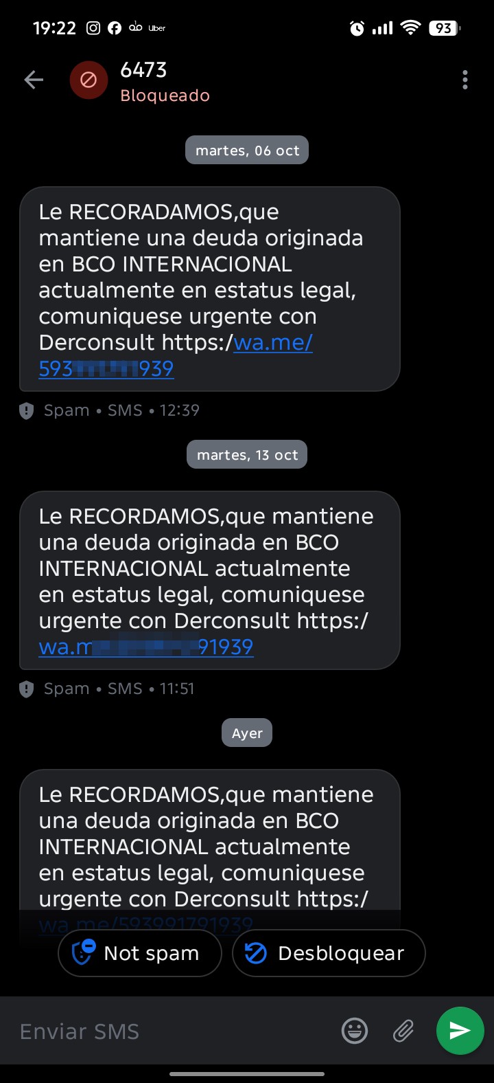 I'm not even a customer of that bank