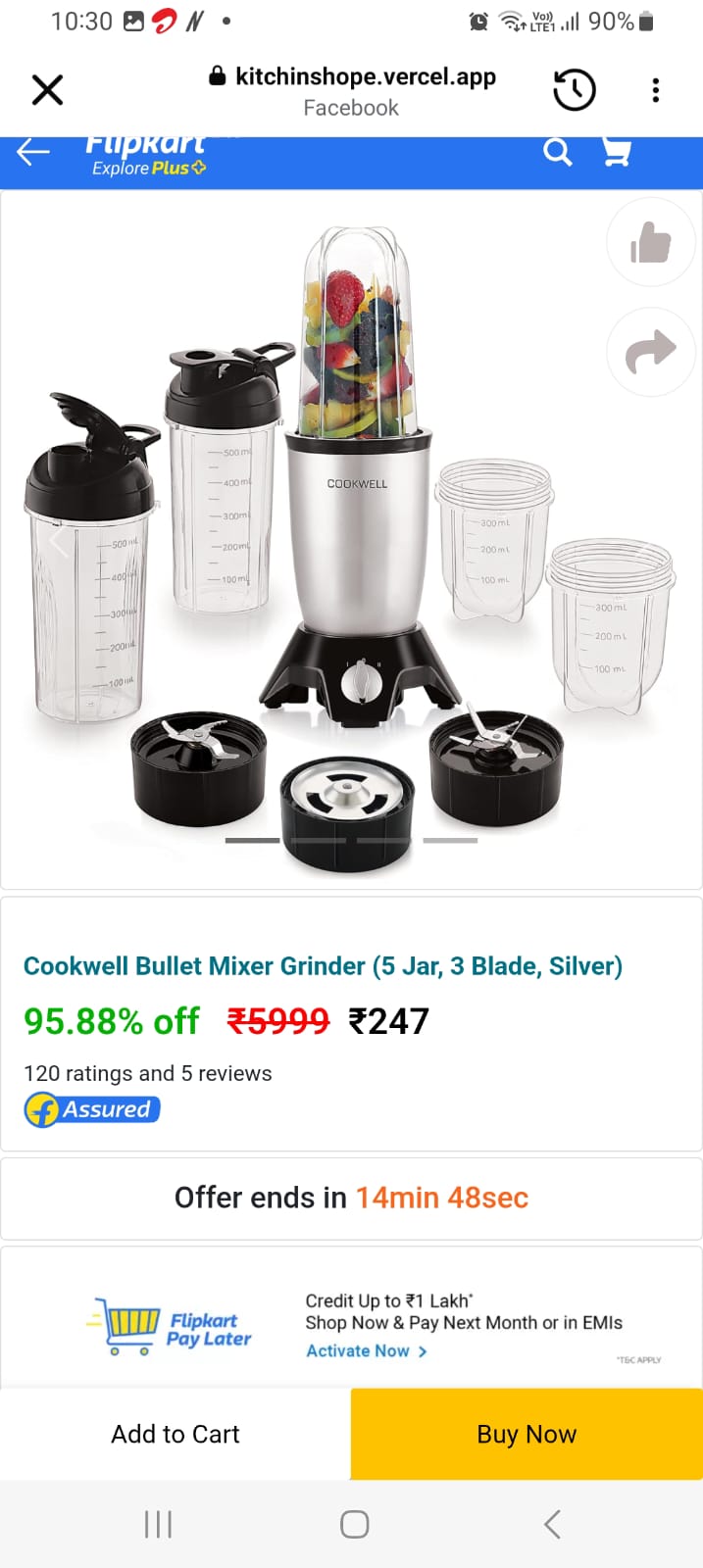 Fake Flipkart ad for mixer grinder leads to personal account payment - image 2