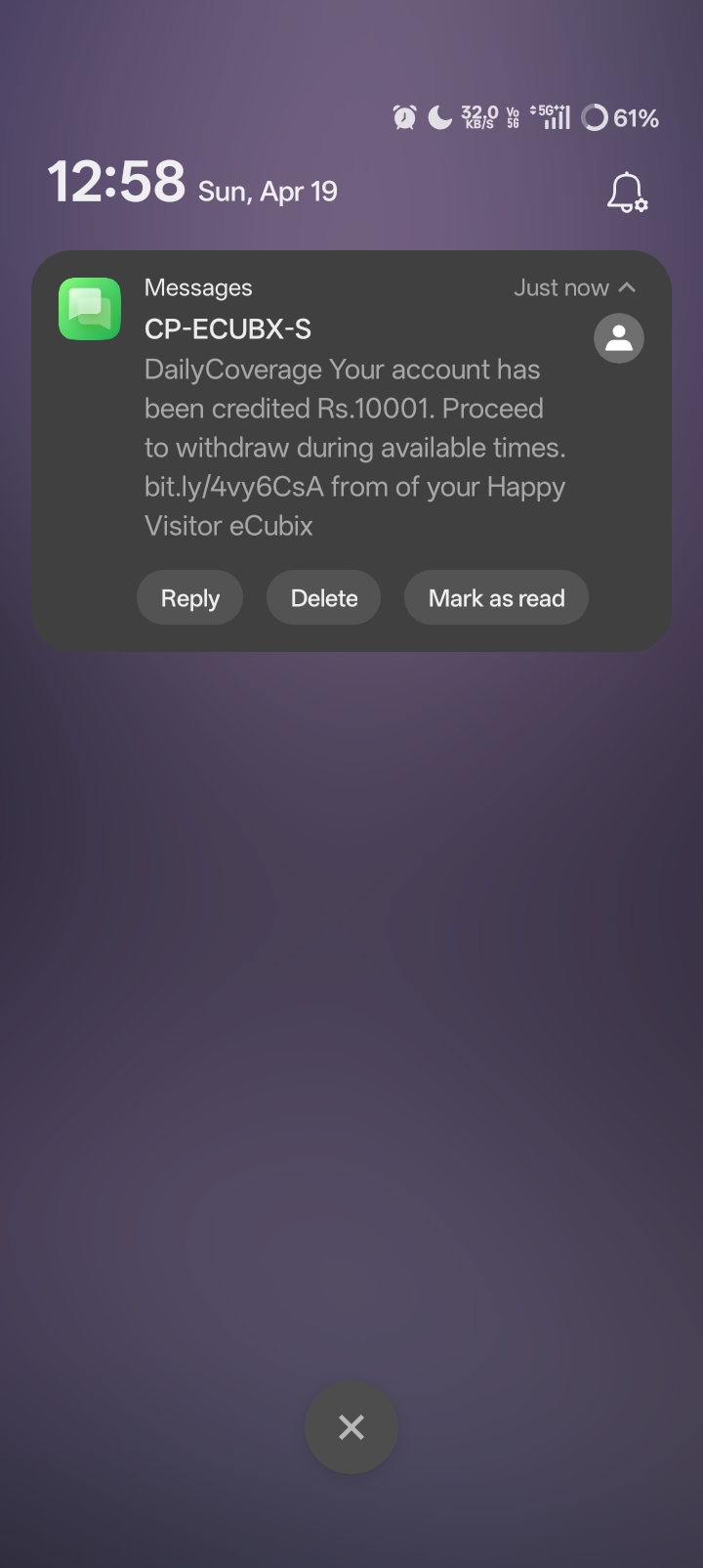 New scam