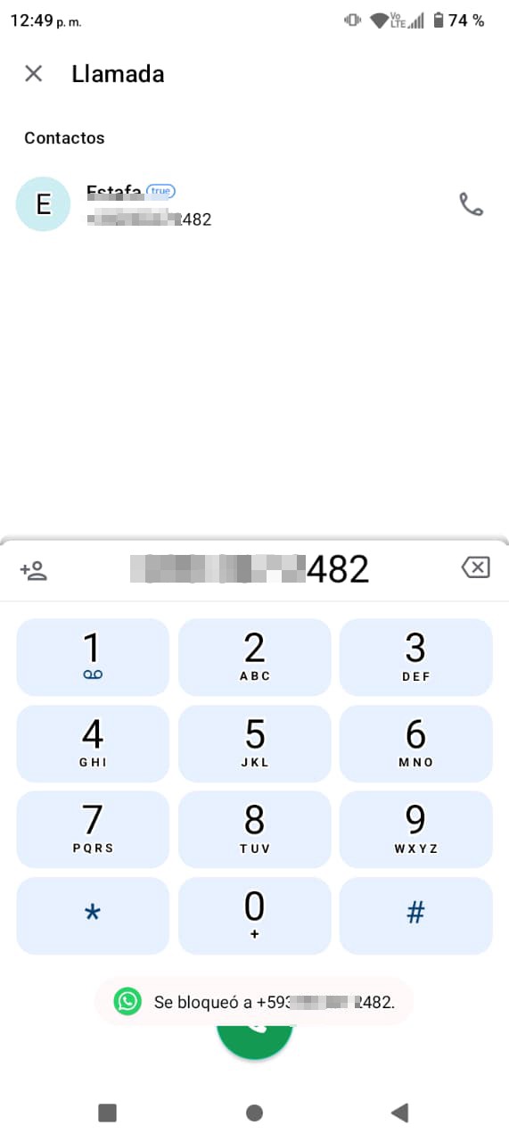 Scammer infiltrated in WhatsApp groups, especially driver groups.