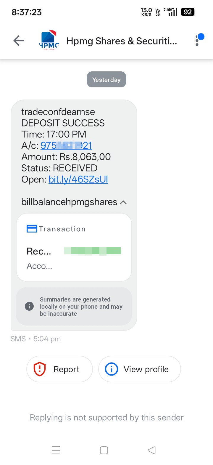 this tipe of sms 