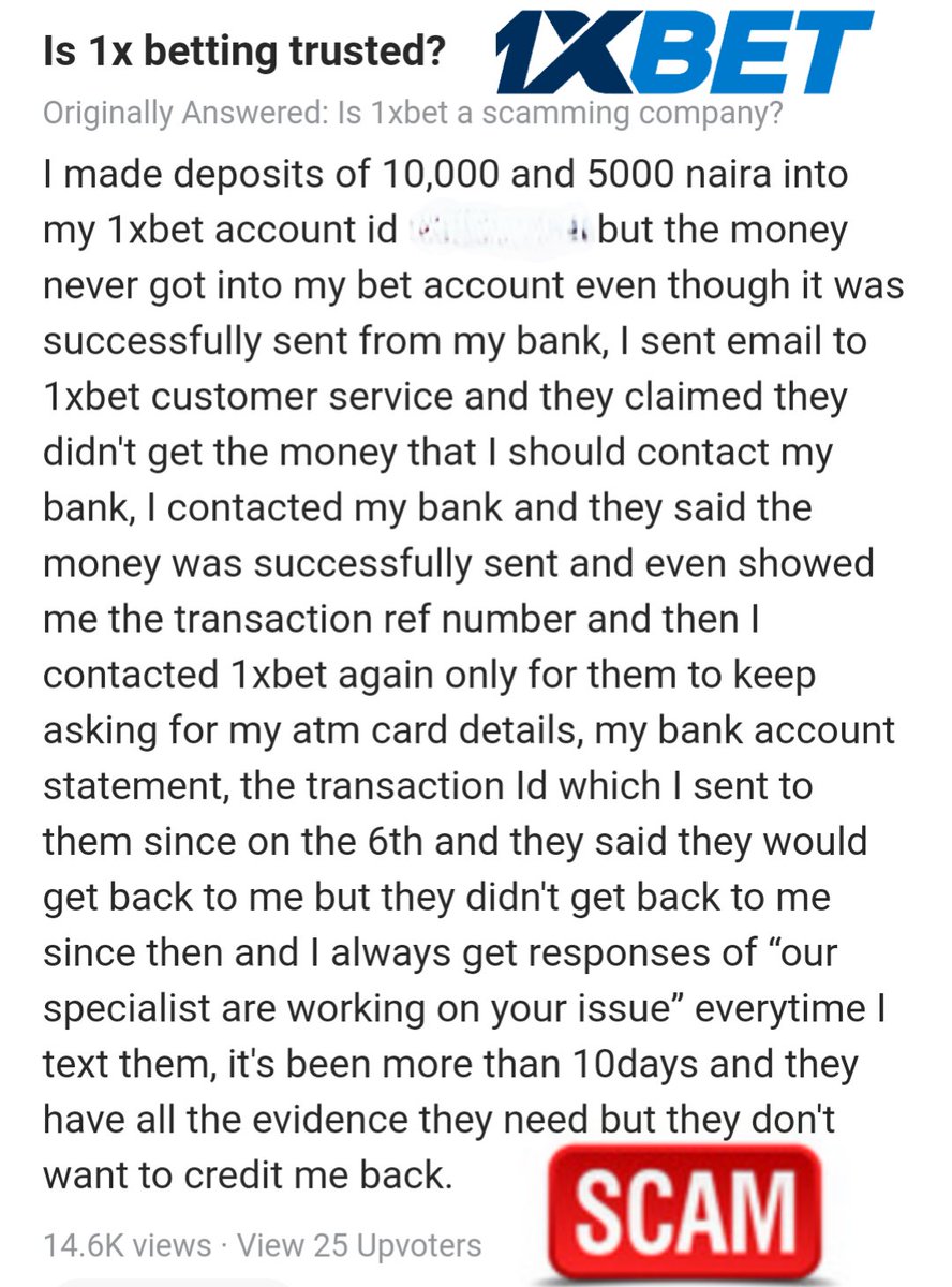 1xBet Scam agent Alert online game - image 2