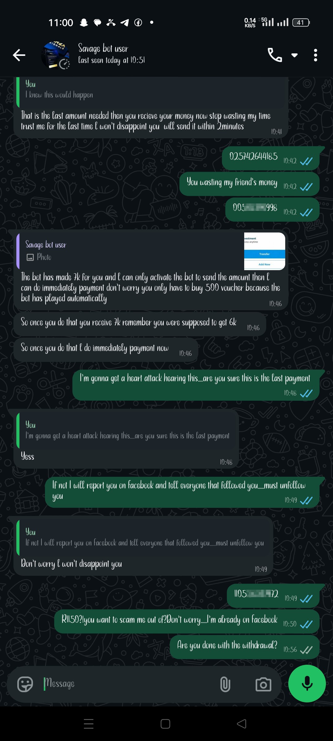 Scammed for almost R2000
