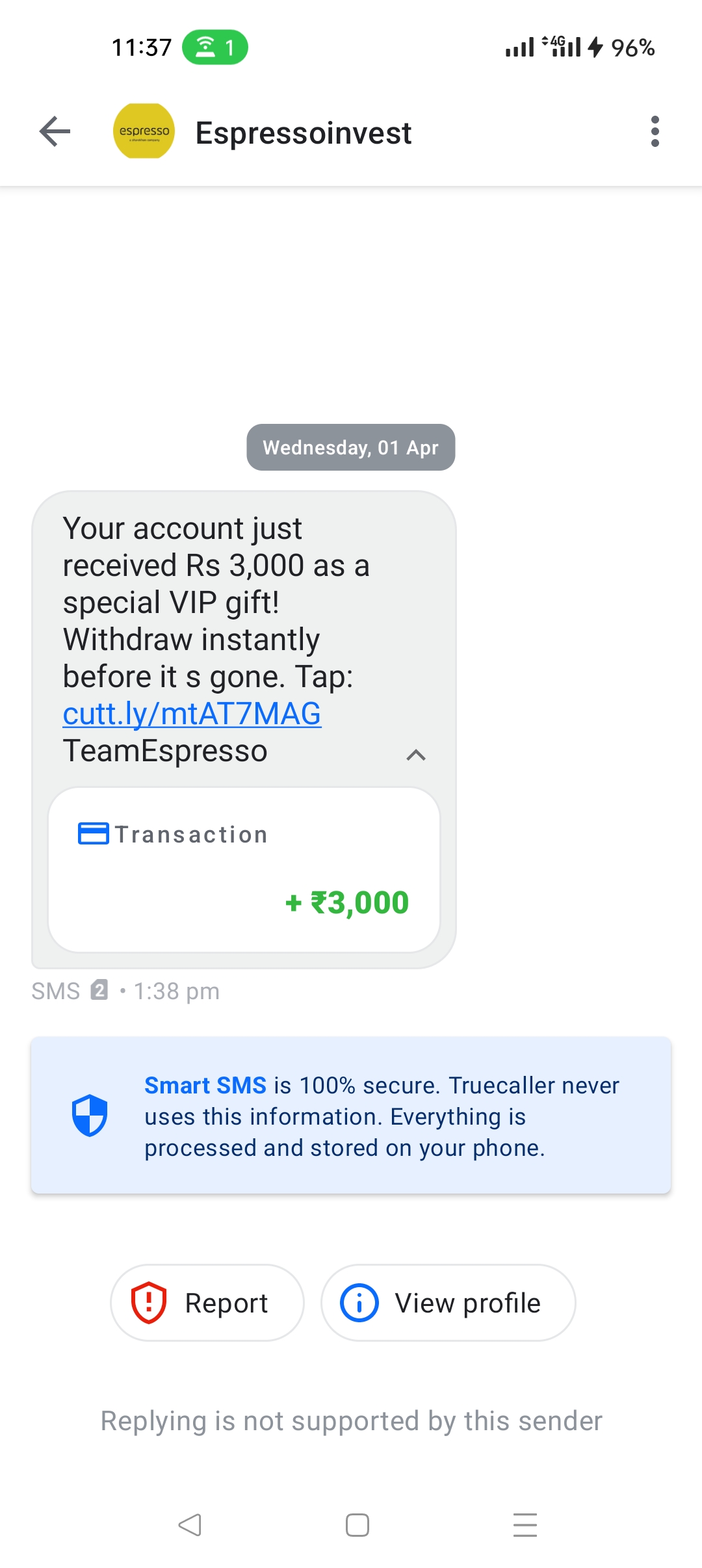 please careful details do not open the link is came to account please scan this message all circle