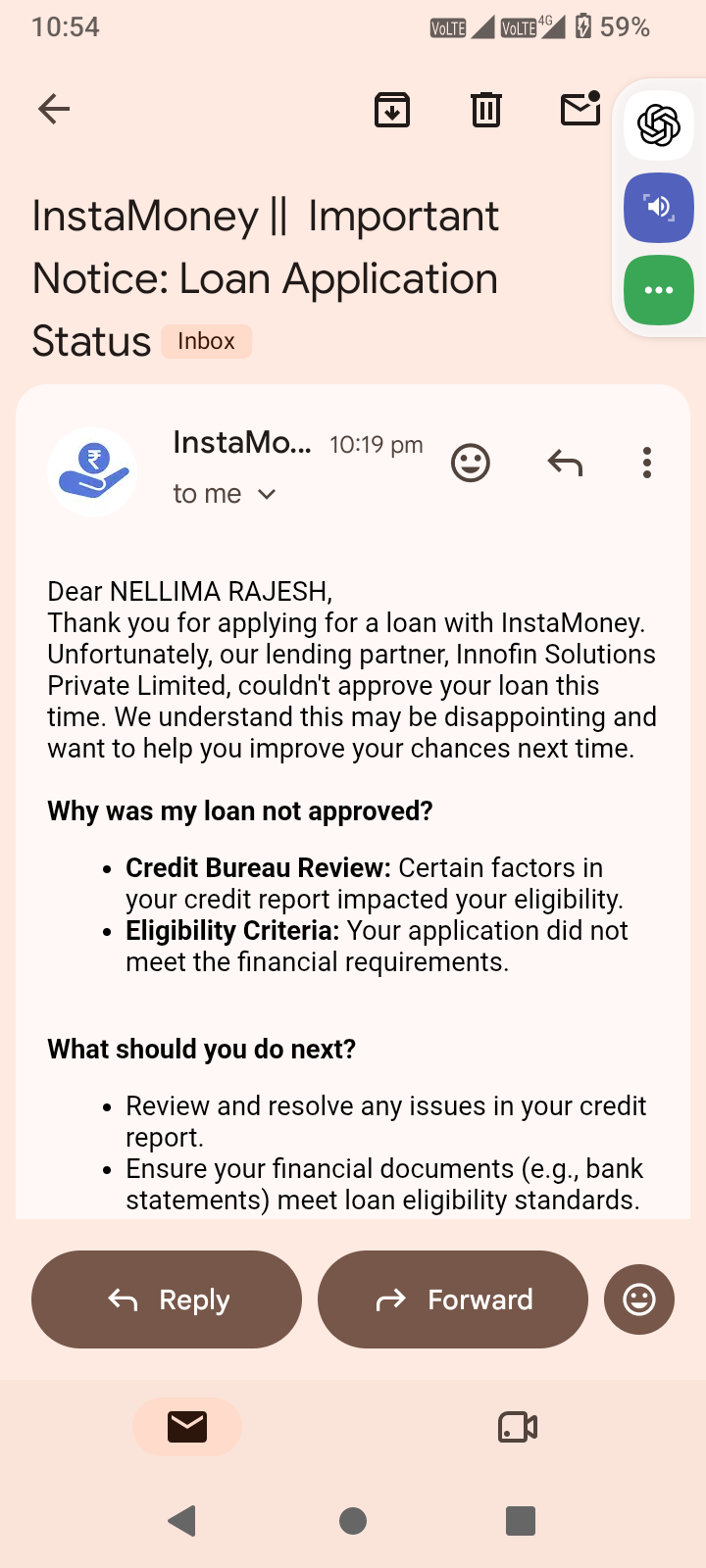 insta money loans froud India  - image 2