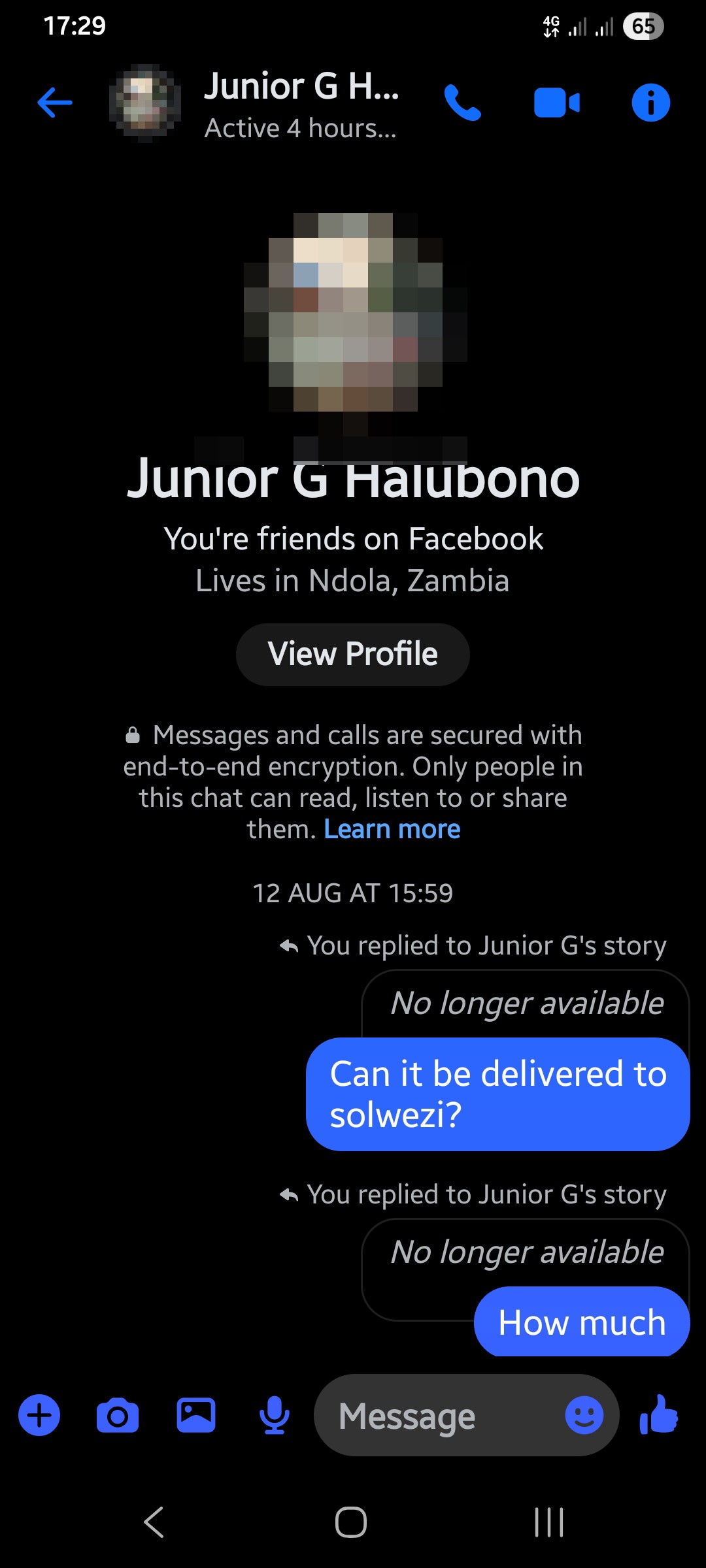 gift sikazwe / junior G halubono on Facebook .he's a same person using different names and a scamer 
