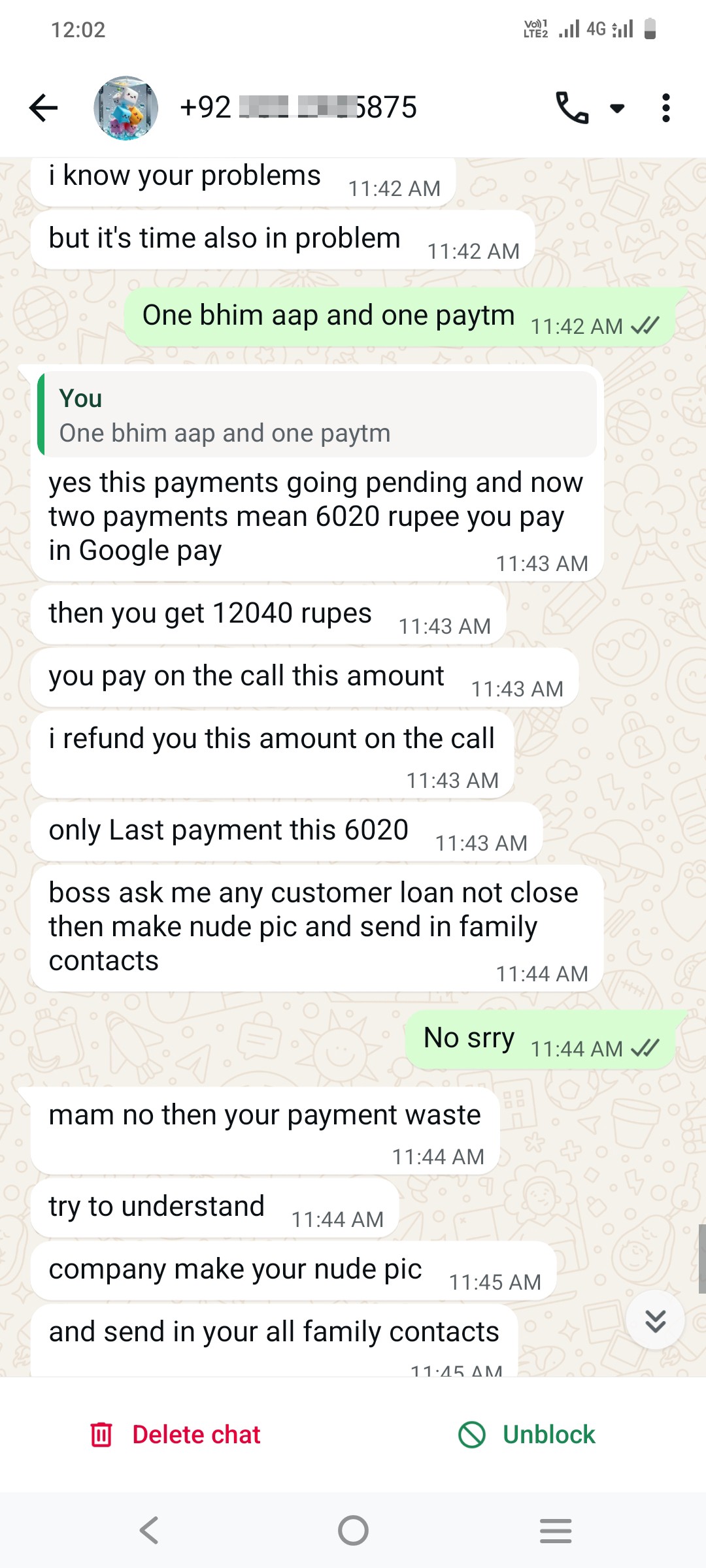 scammer harassment  - image 3