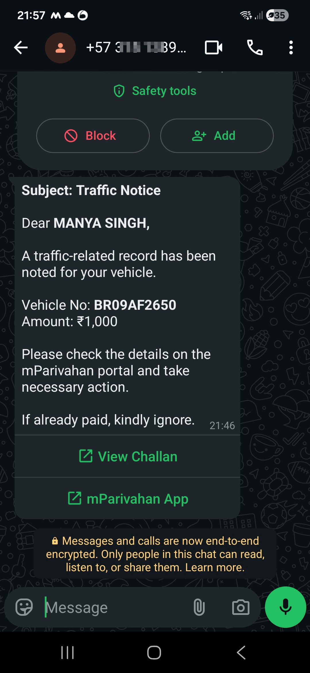 Vehicle challan scam - image 2