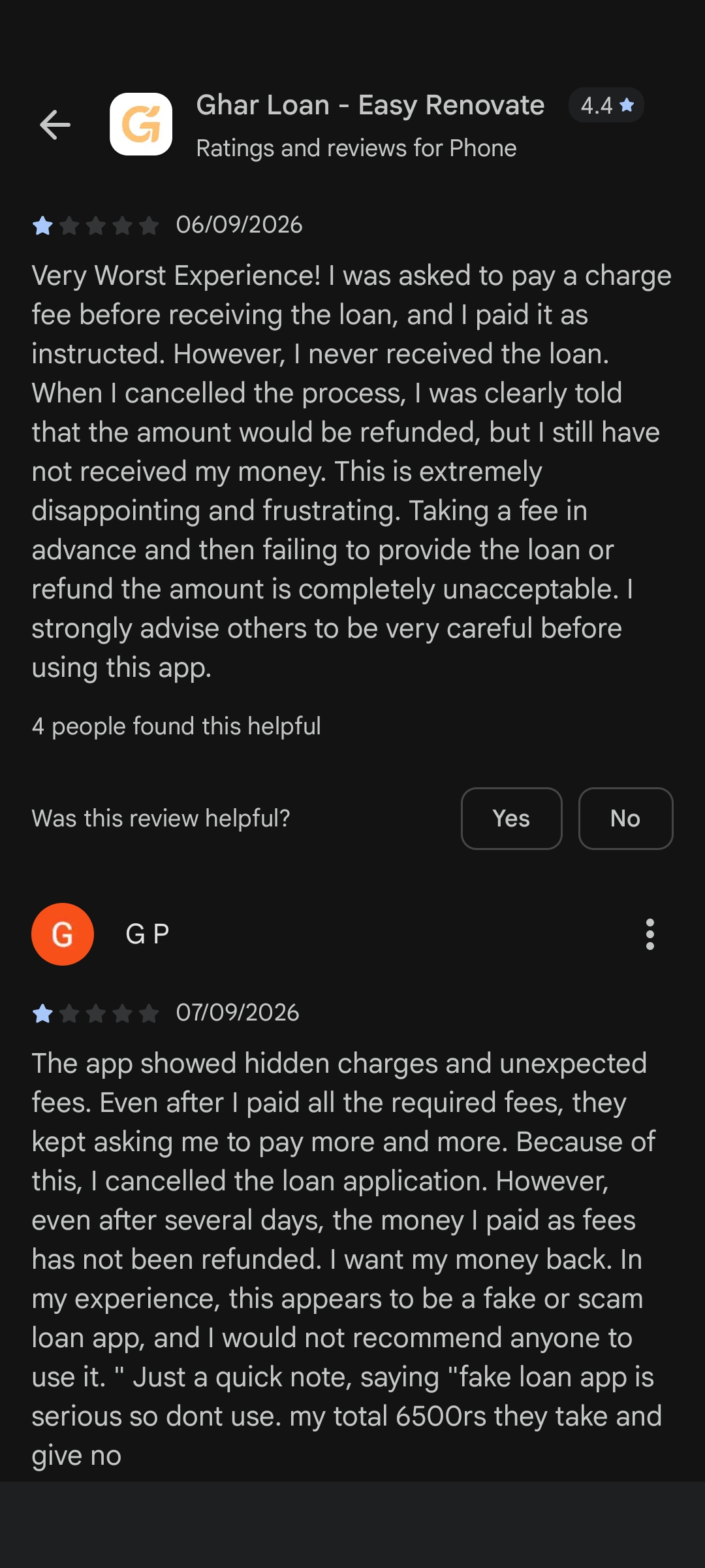 Ghar Loan App is a Scam App - image 4