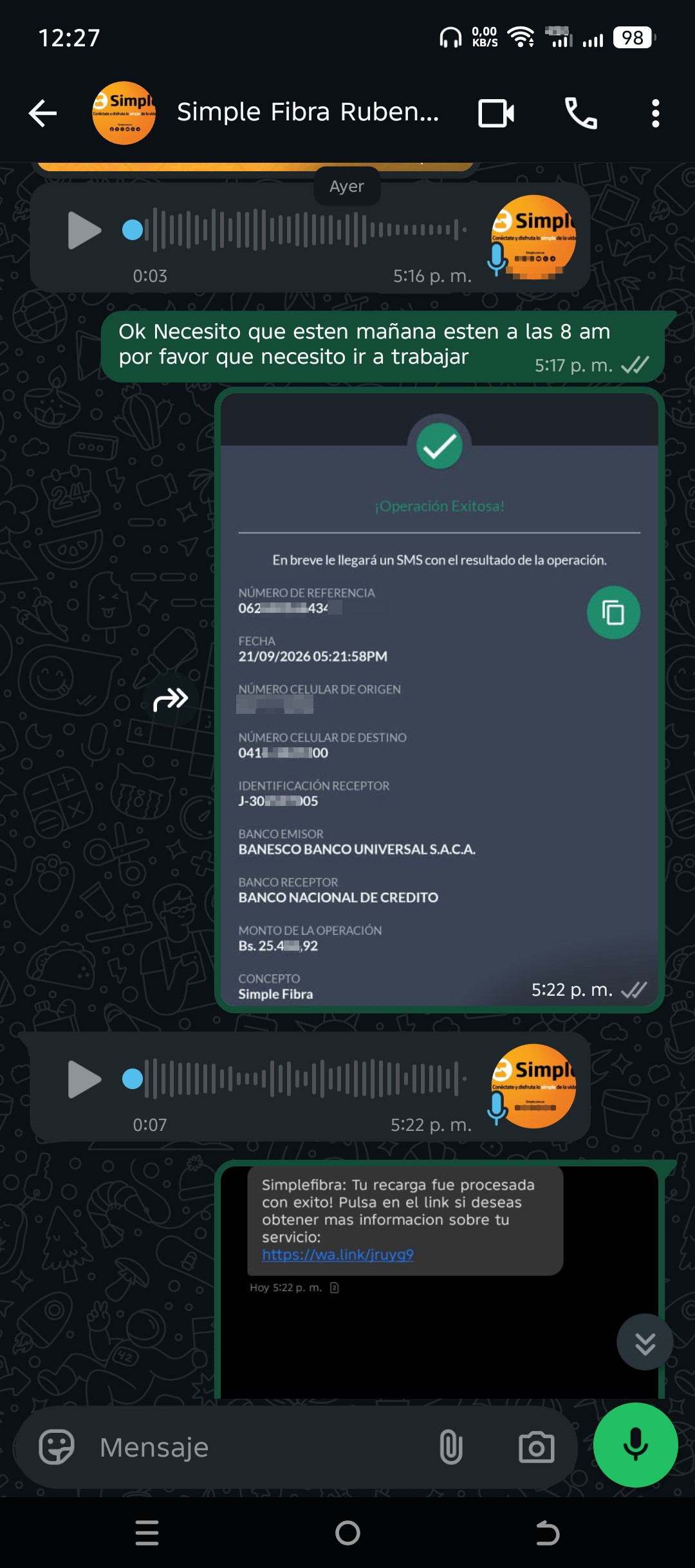 scammed by Simple Fibra - image 3