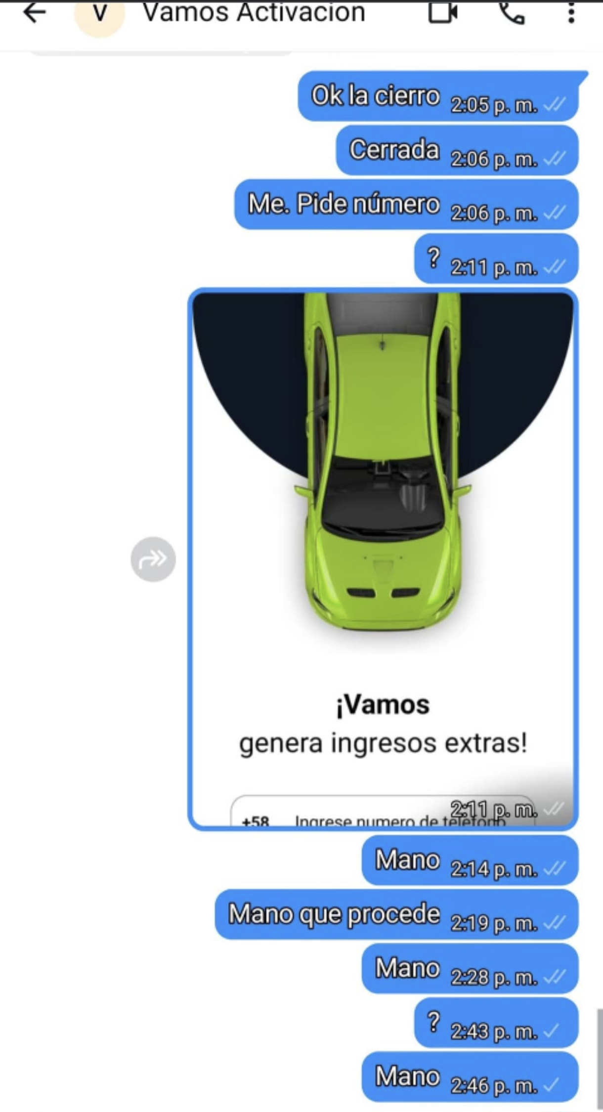Scammer with Cuenta Vamos APP - image 2