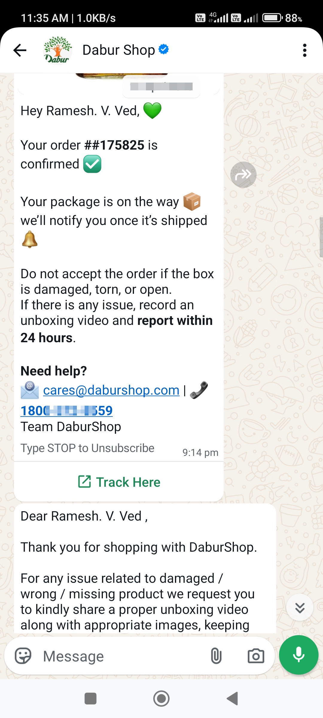 Dabur Online name fraud - image 4