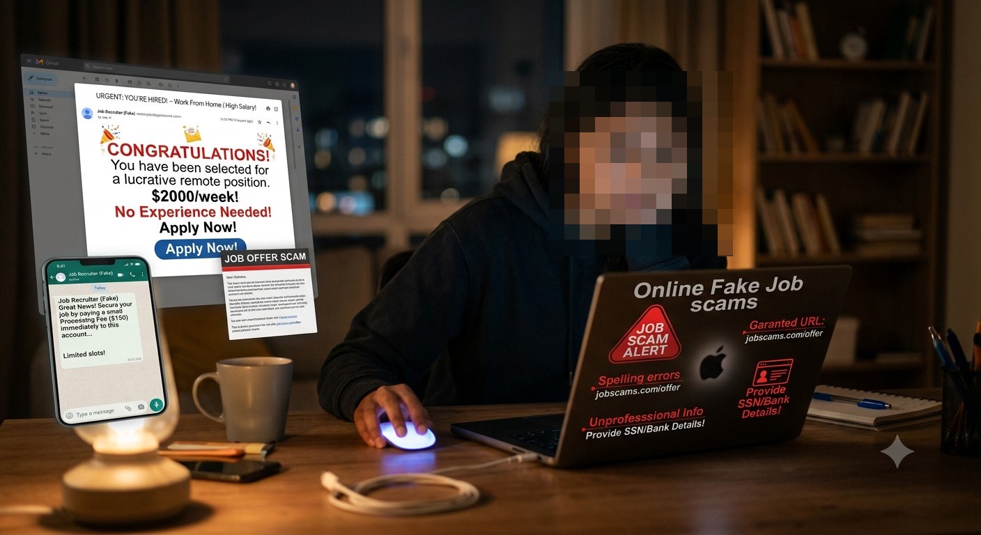 Online Fake Job Offers scams
