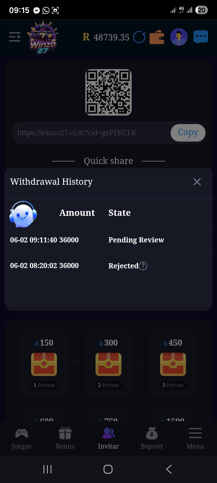 Winzo27 Betting App
