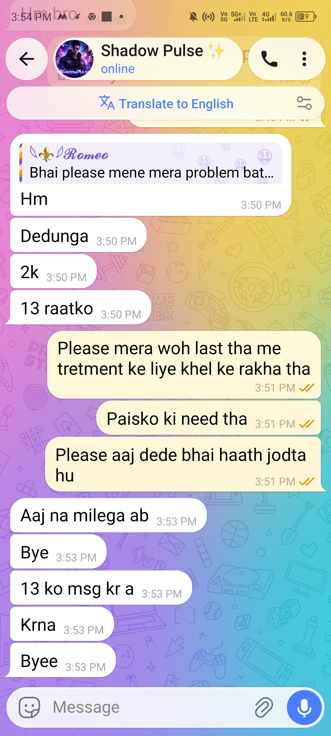 Suspected Online Payment Scam of Rs 6500