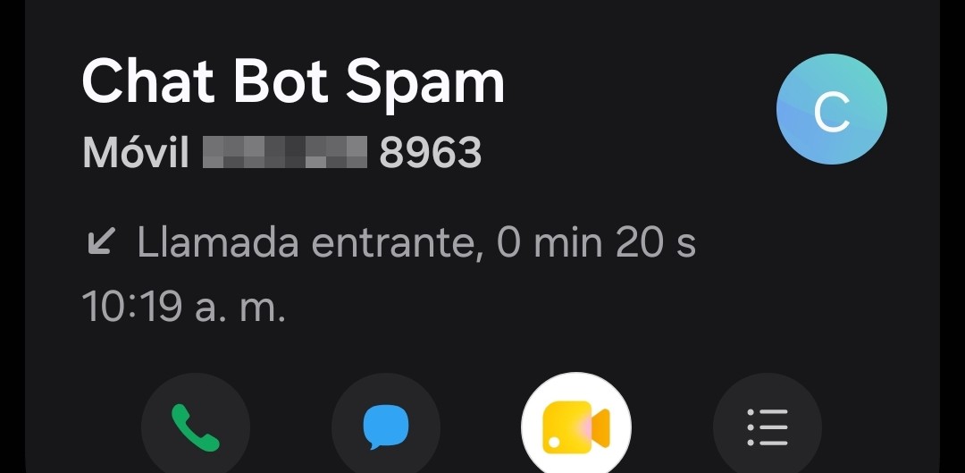 POSSIBLE SCAM VIA CHAT BOT