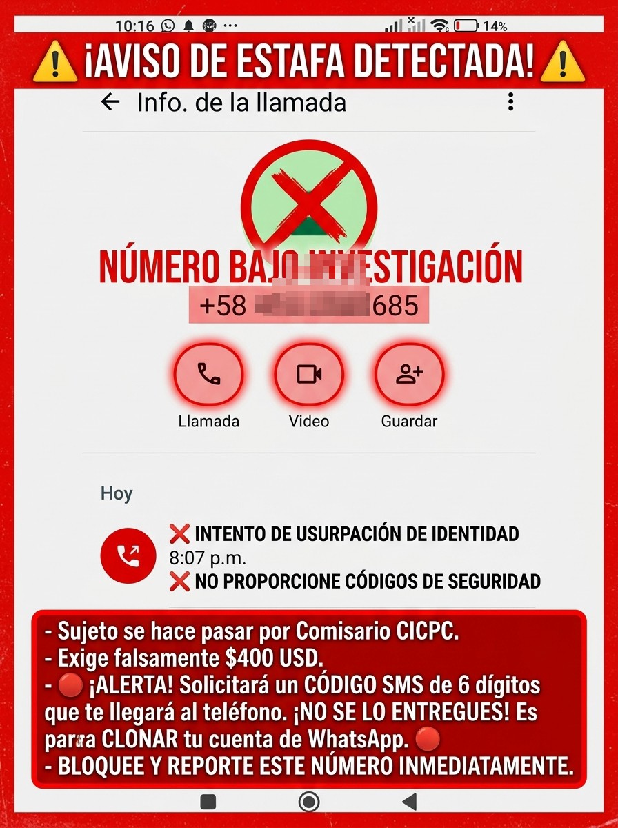 SCAM OF THE CICPC COMMISSIONER AND THE ALLEGED NUMBER CLONING AND THE $400 SCAM OF THE PROSECUTOR
