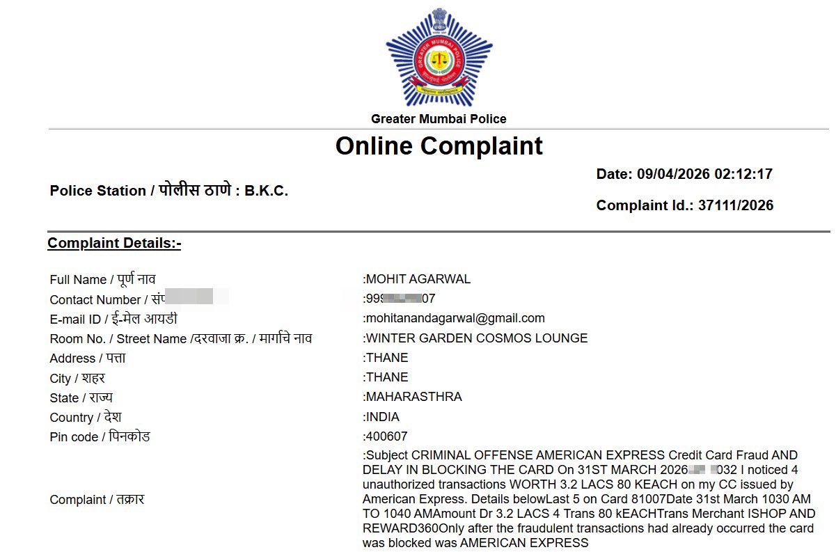 3.2 lacs fraud by reward360 and Amex. no resolution even after 2 weeks - image 2