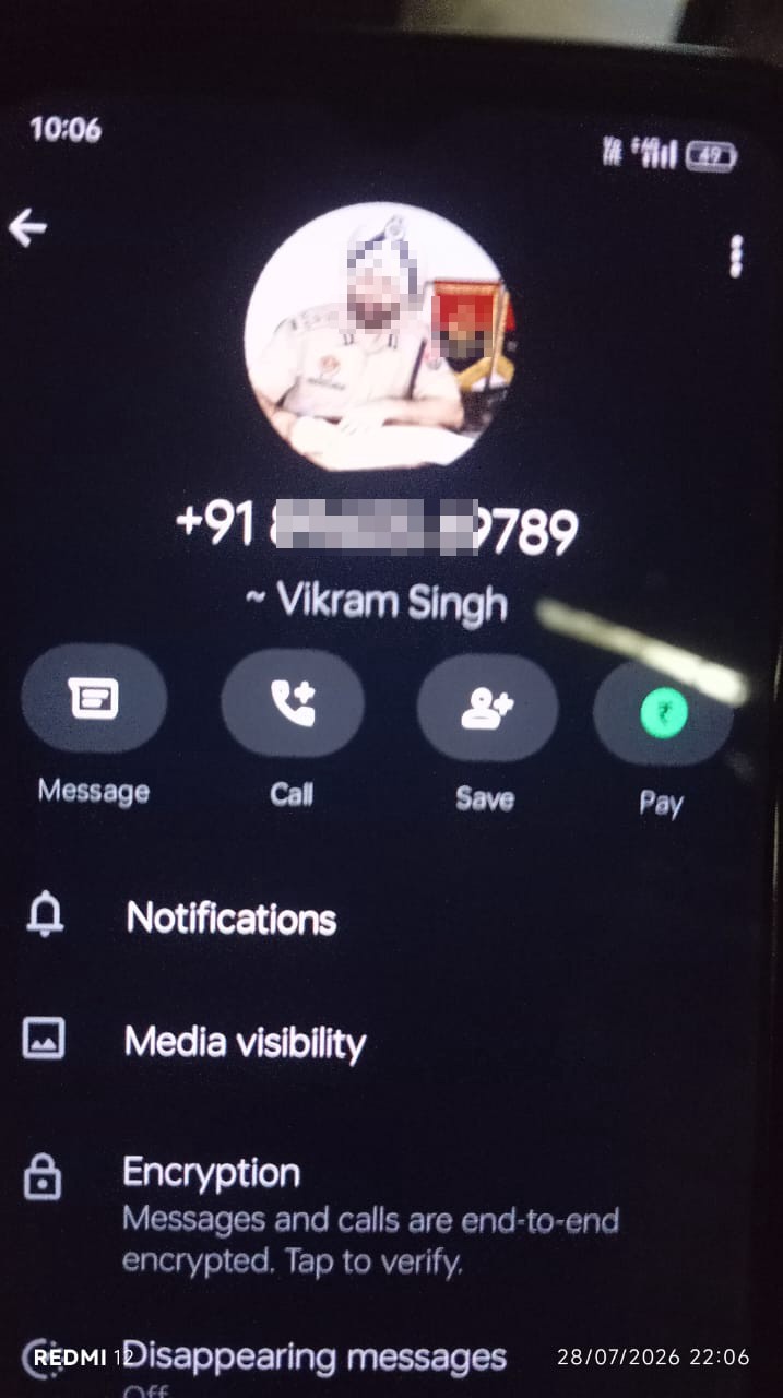 Scamer as Inspector ask for money 