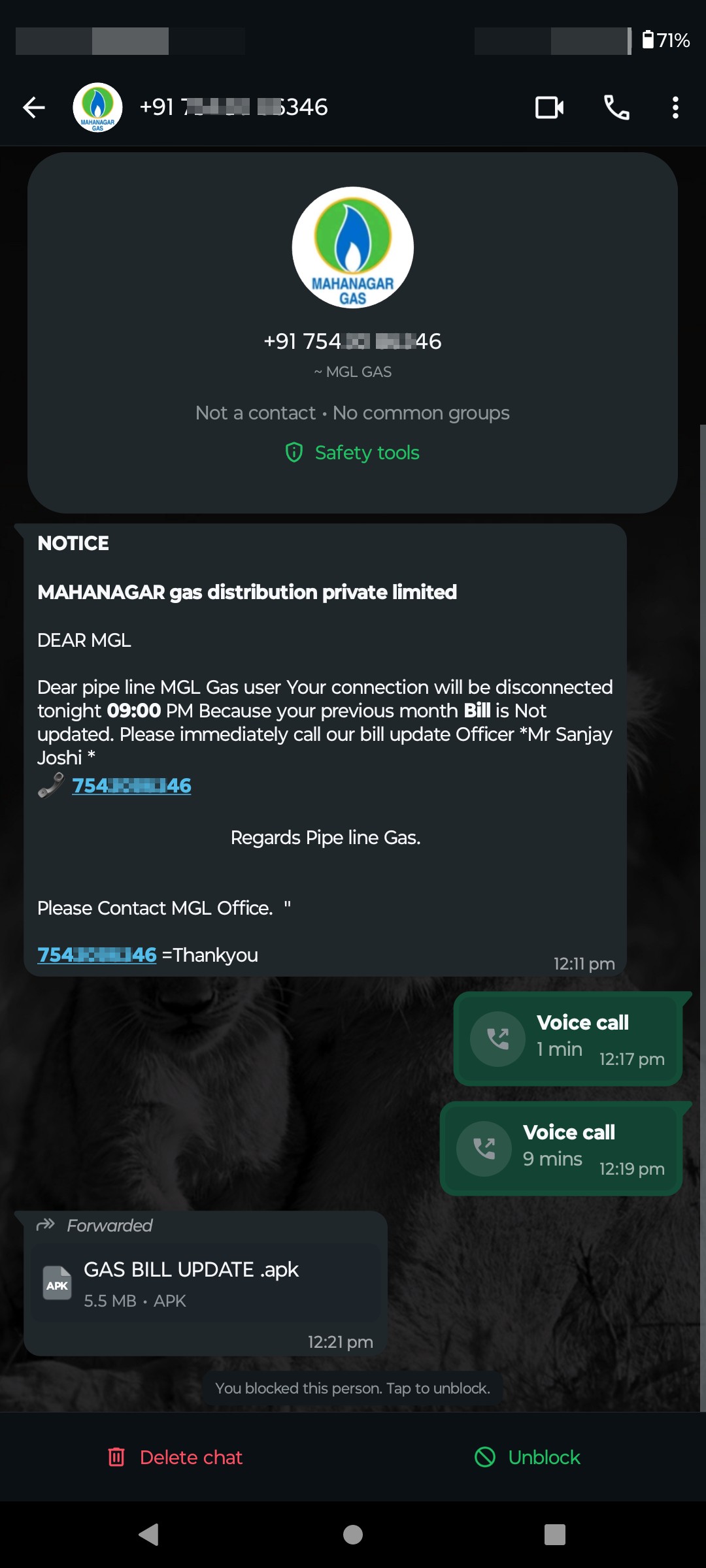 Maha nagar gas fraud scam 