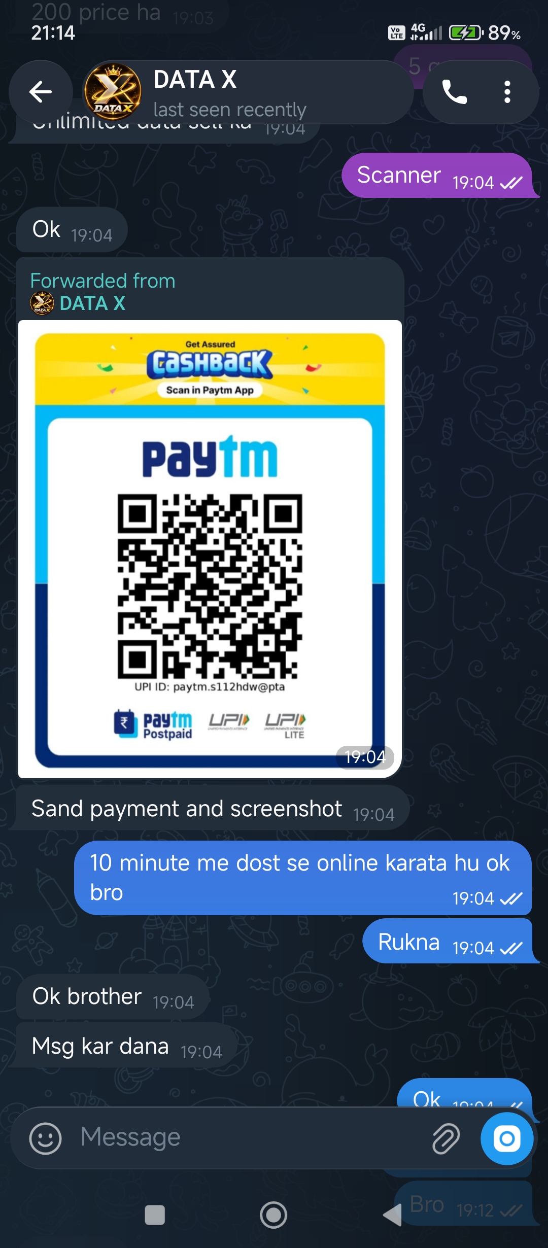 Data selling app fraud: the scammer takes money by saying they will buy the app and then blocks you. - image 10