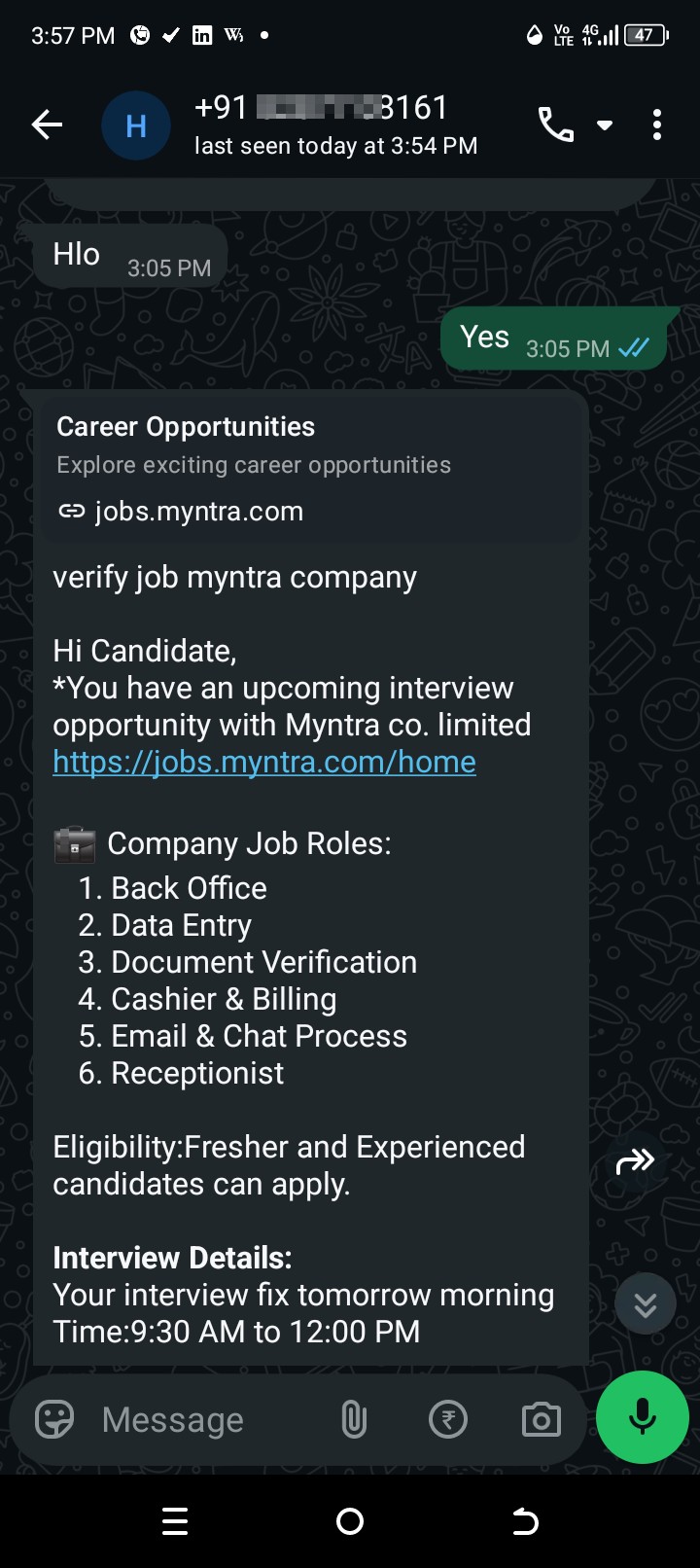Job fraud 