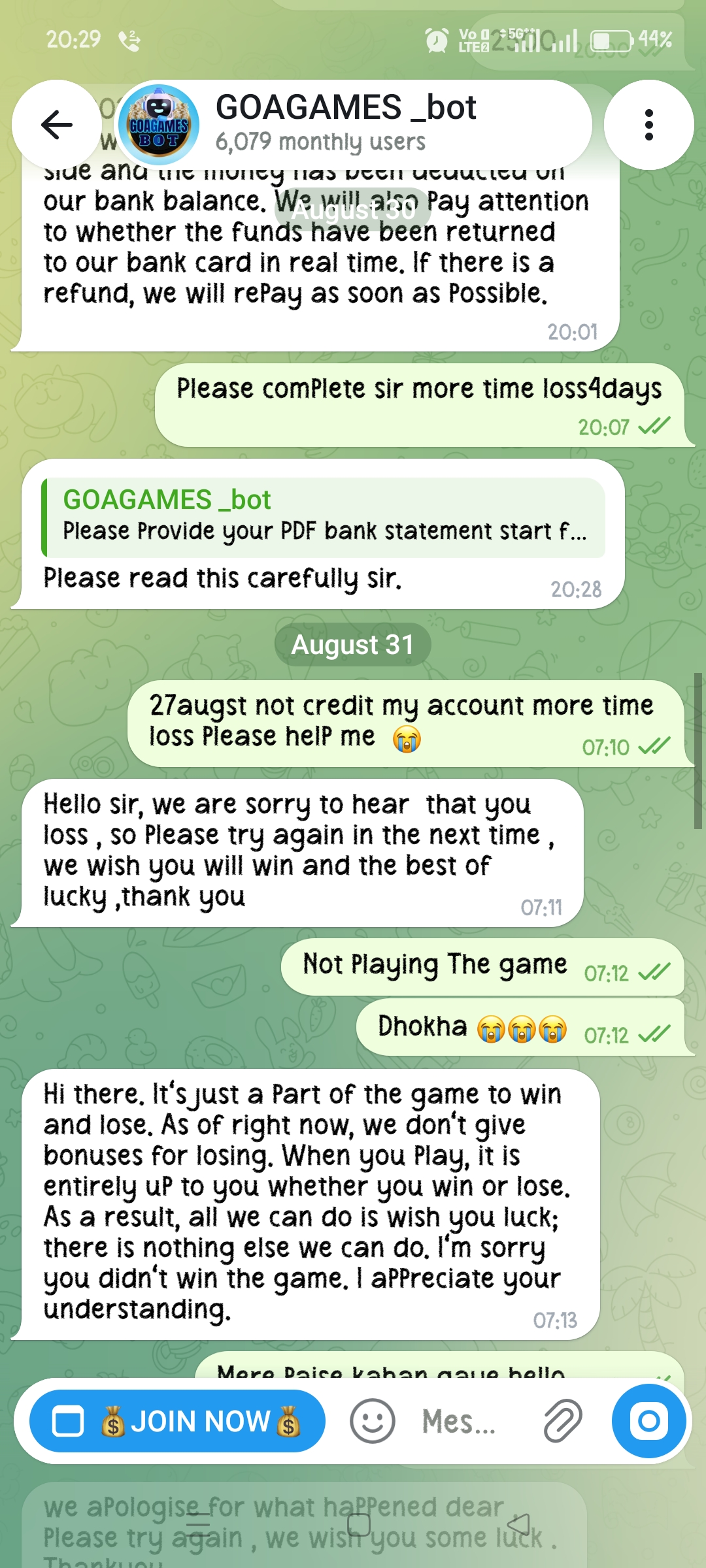 not credited My account 😭😭 win2500 - image 2