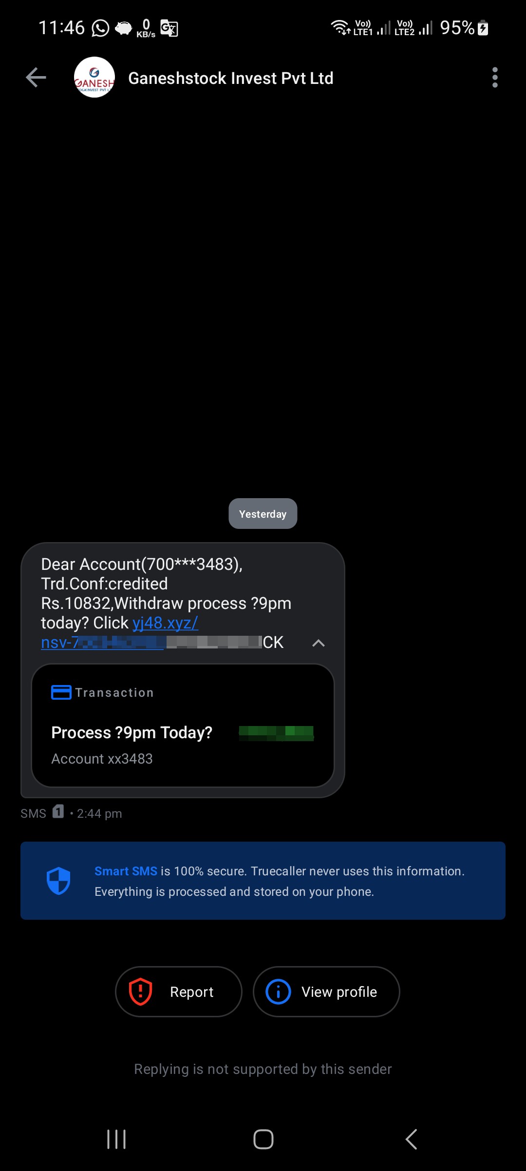 be aware of this type of credit message - image 3