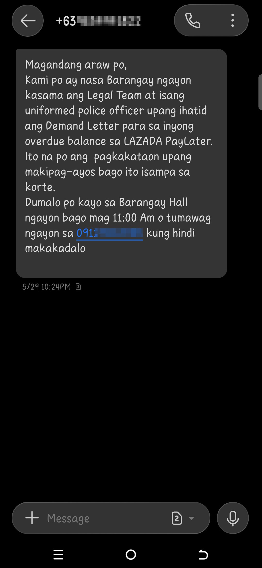 SCAM and VIOLATION OF DATA PRIVACY ACT OF 2012