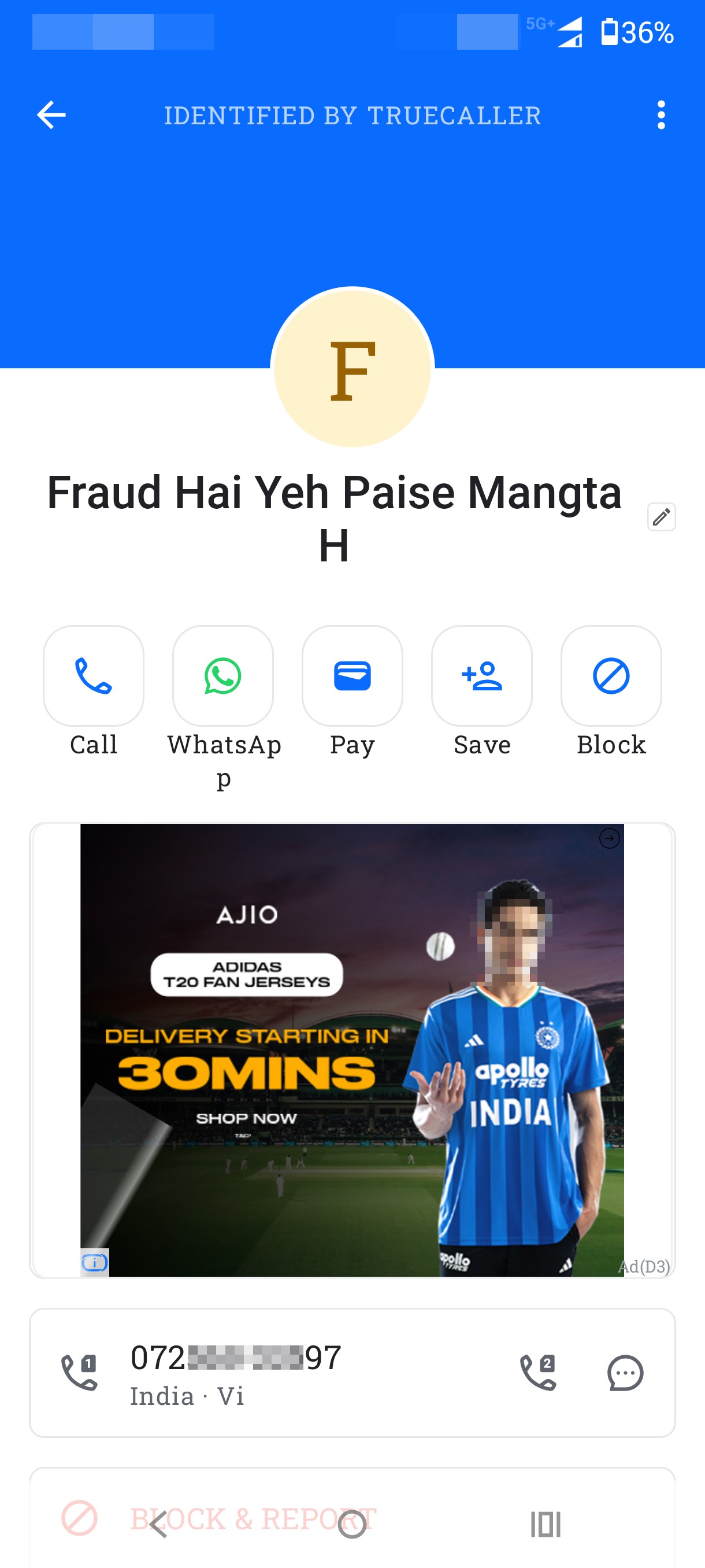 He commits fraud by asking for money, he does not give money, he writes abusive words. - image 2