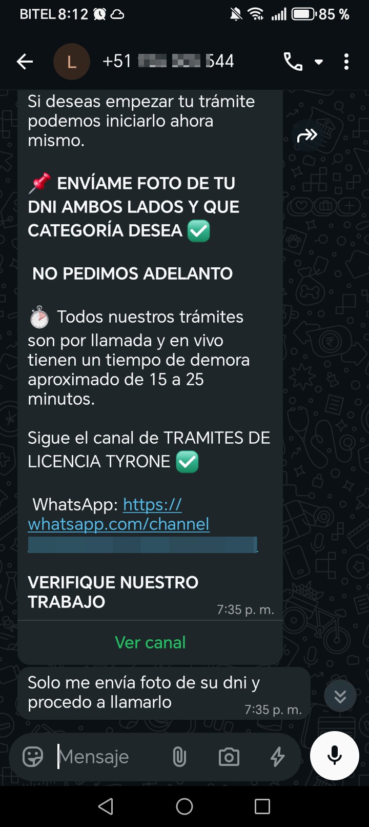 License sales scam