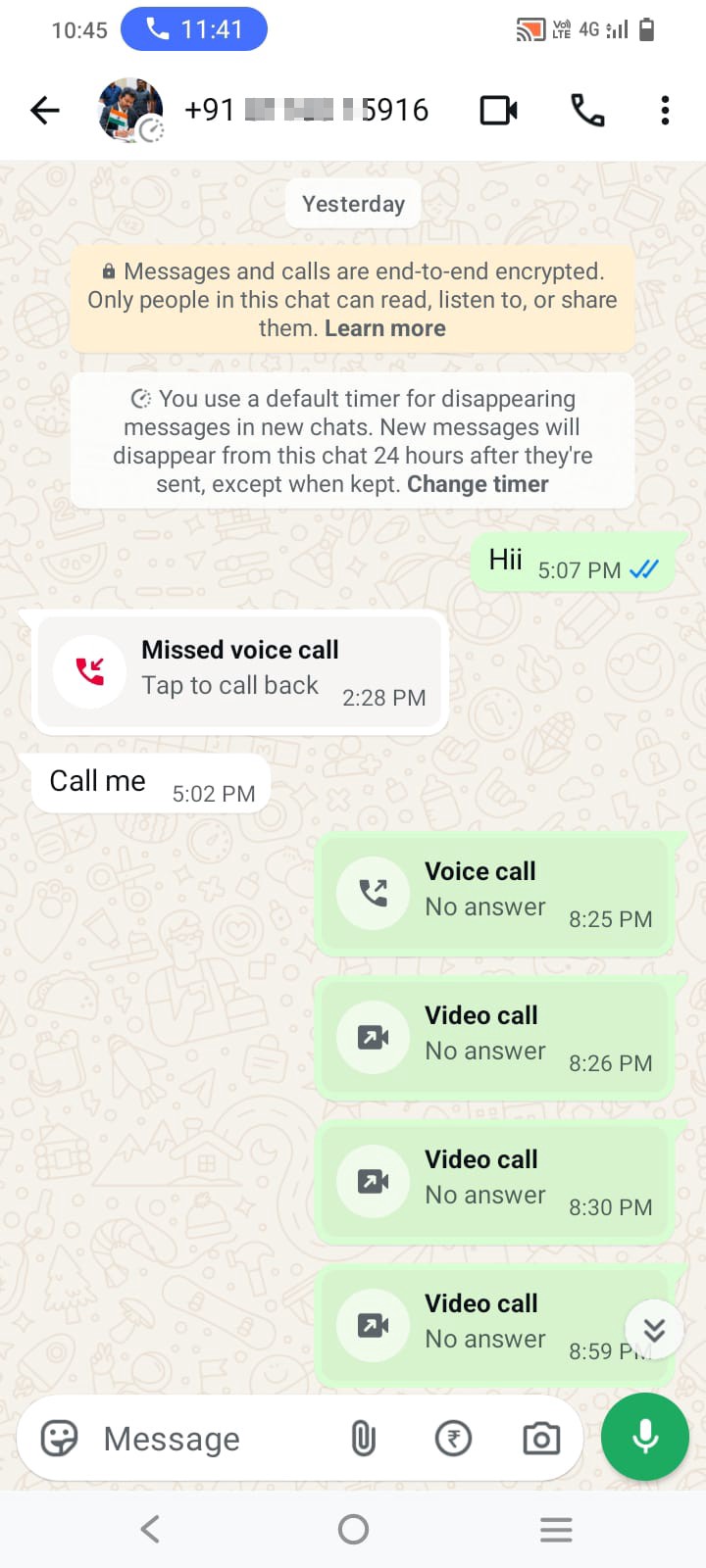 Fake call and message from Pakistani number - image 3
