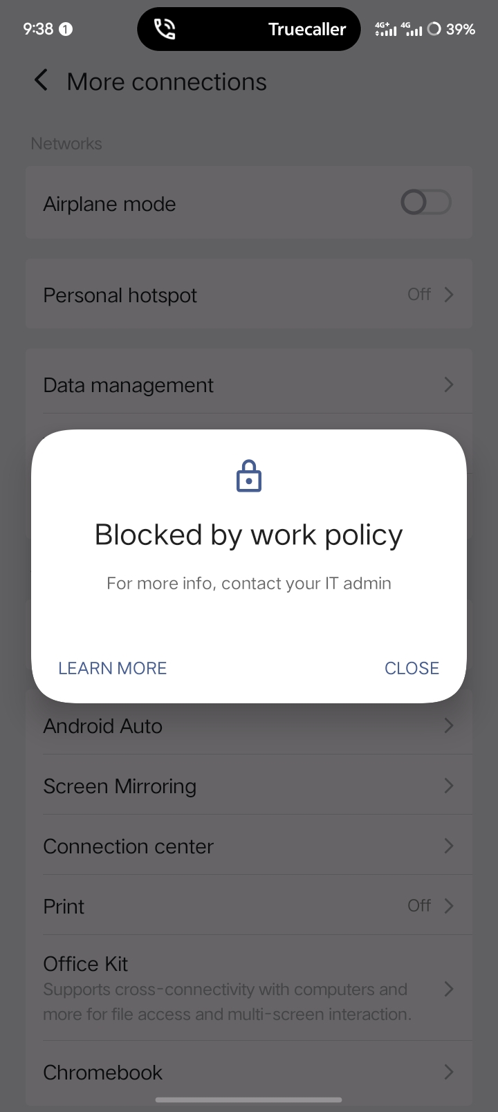 The VPN is not working