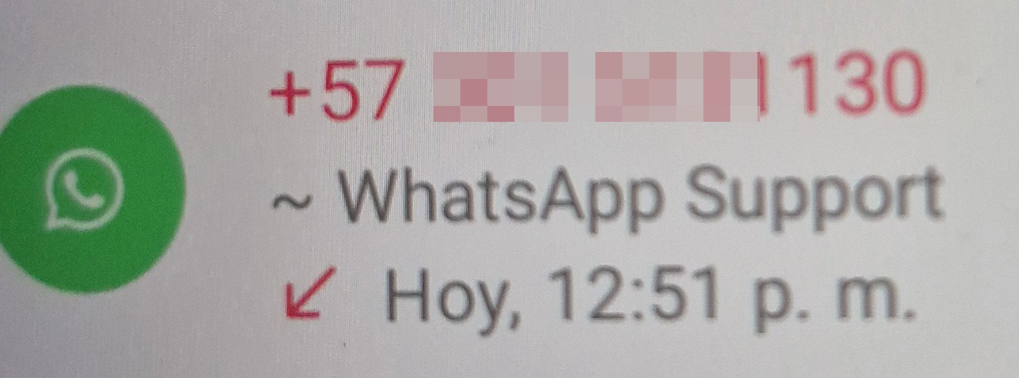 Theft of # via WhatsApp, then they scam the contacts