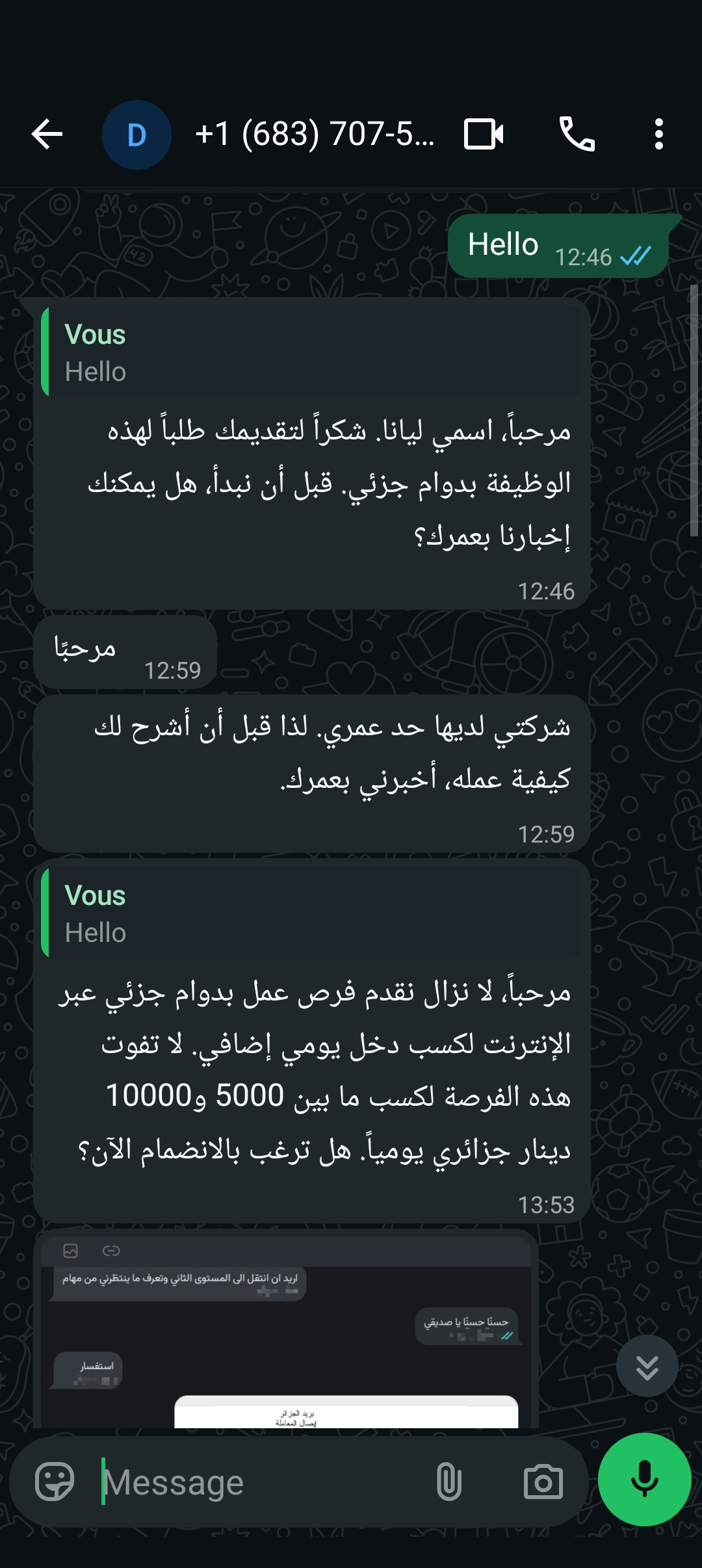 [ALGERIA] Scam from facebook to WhatsApp  - image 2