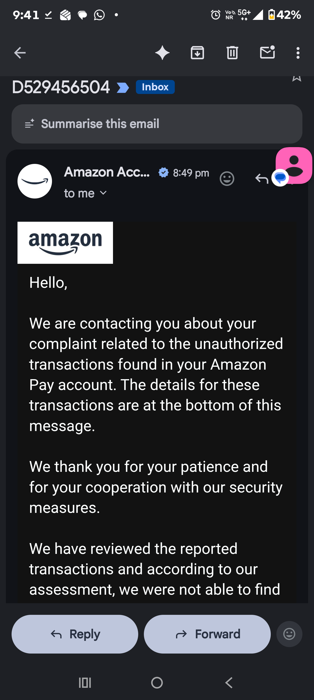 Got AI ASSISTANT amazon call from USA