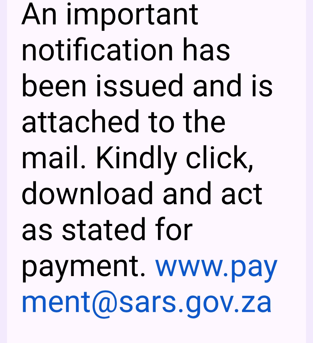 SARS EMAIL ADDRESS  - image 2