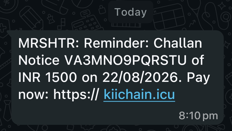 fake challan notice..