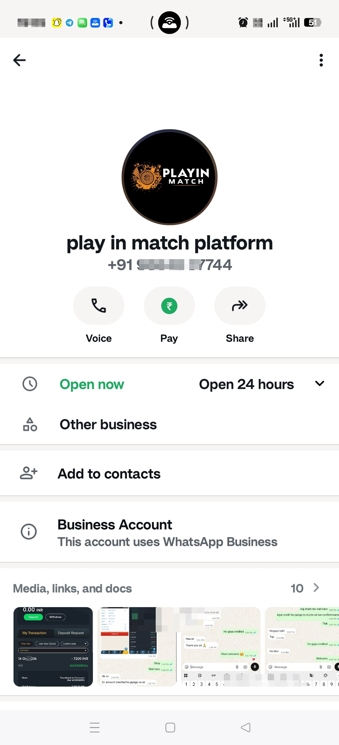 Report on the number