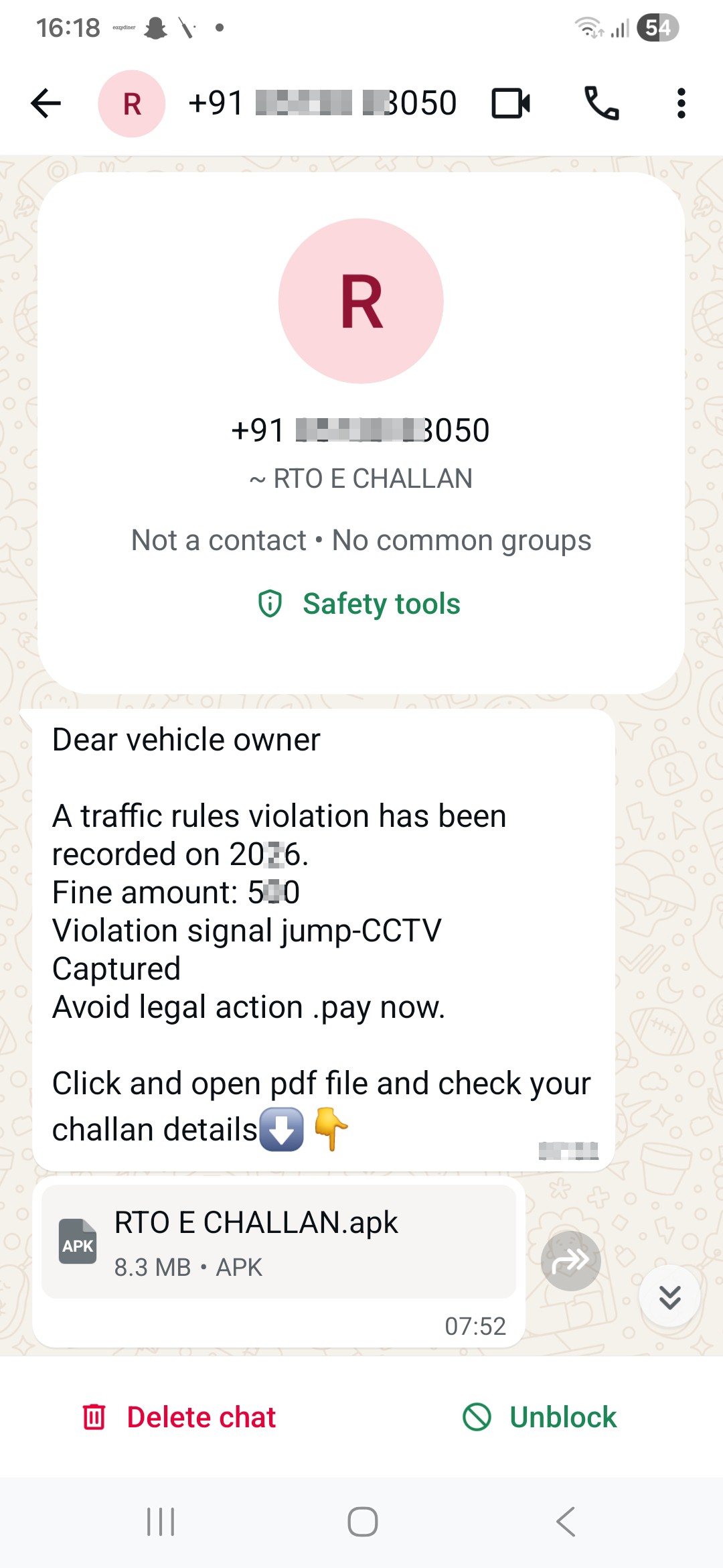 RTO E CHALLAN SCAM