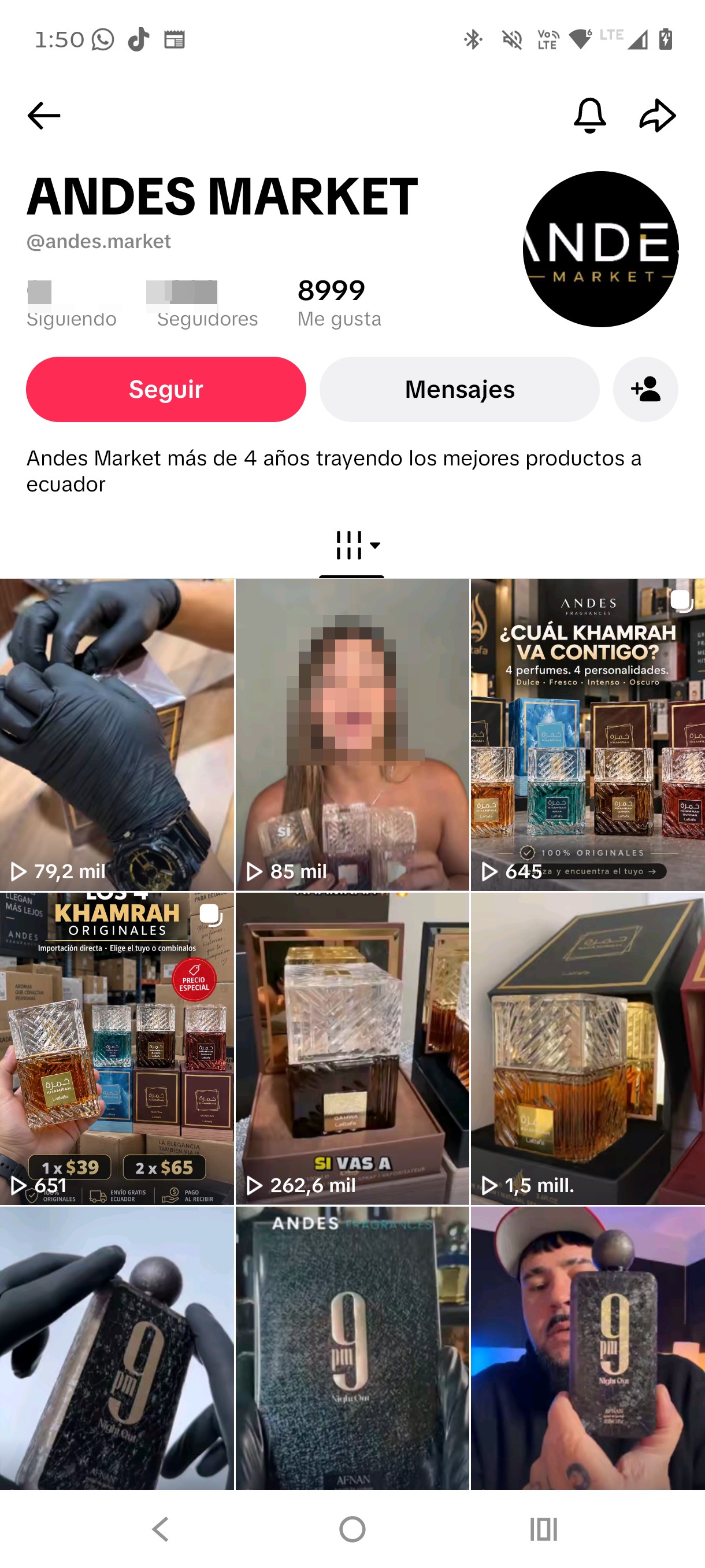 Andes Market Perfumeria Scam