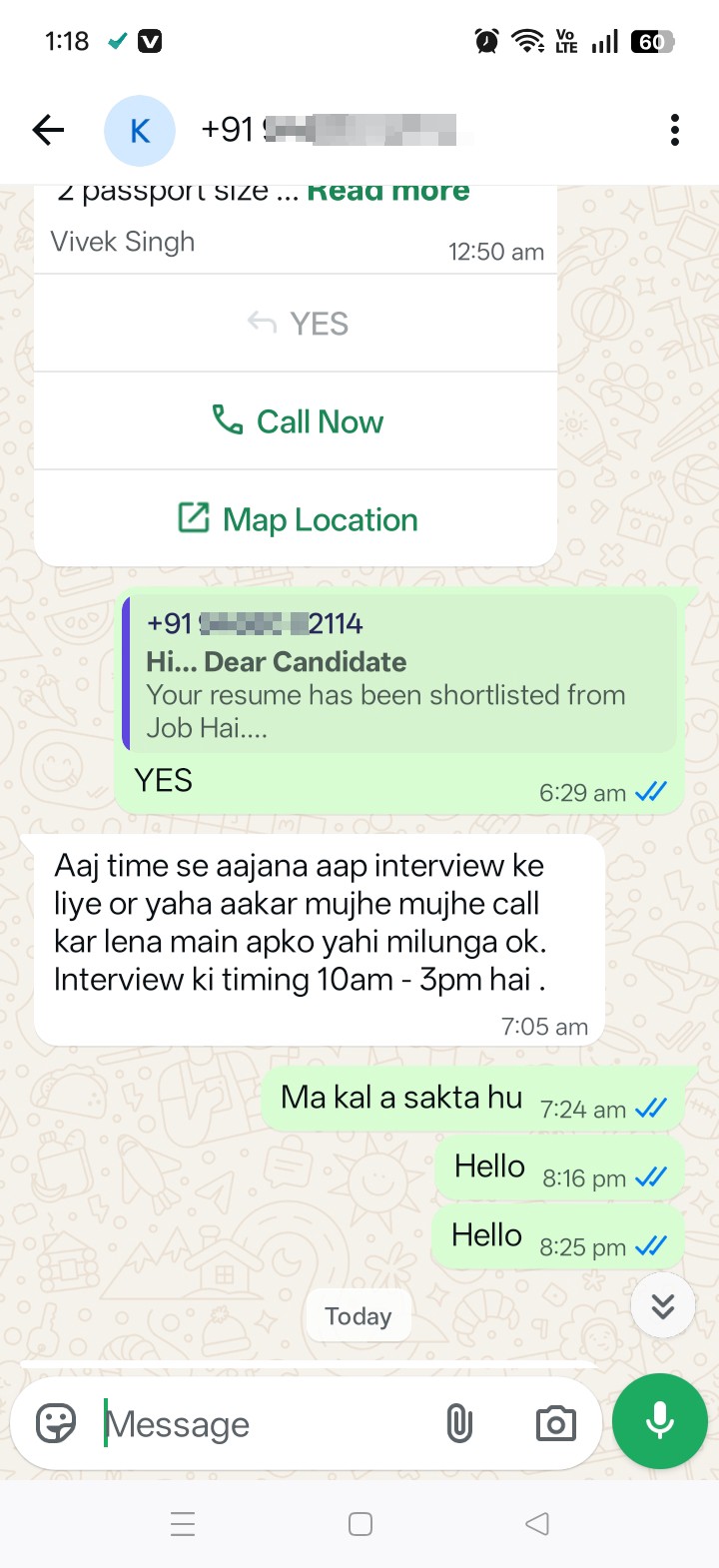 You get selected on the job and 6000 from the logo. I demand that and wait for 3 days and scam.  - image 3