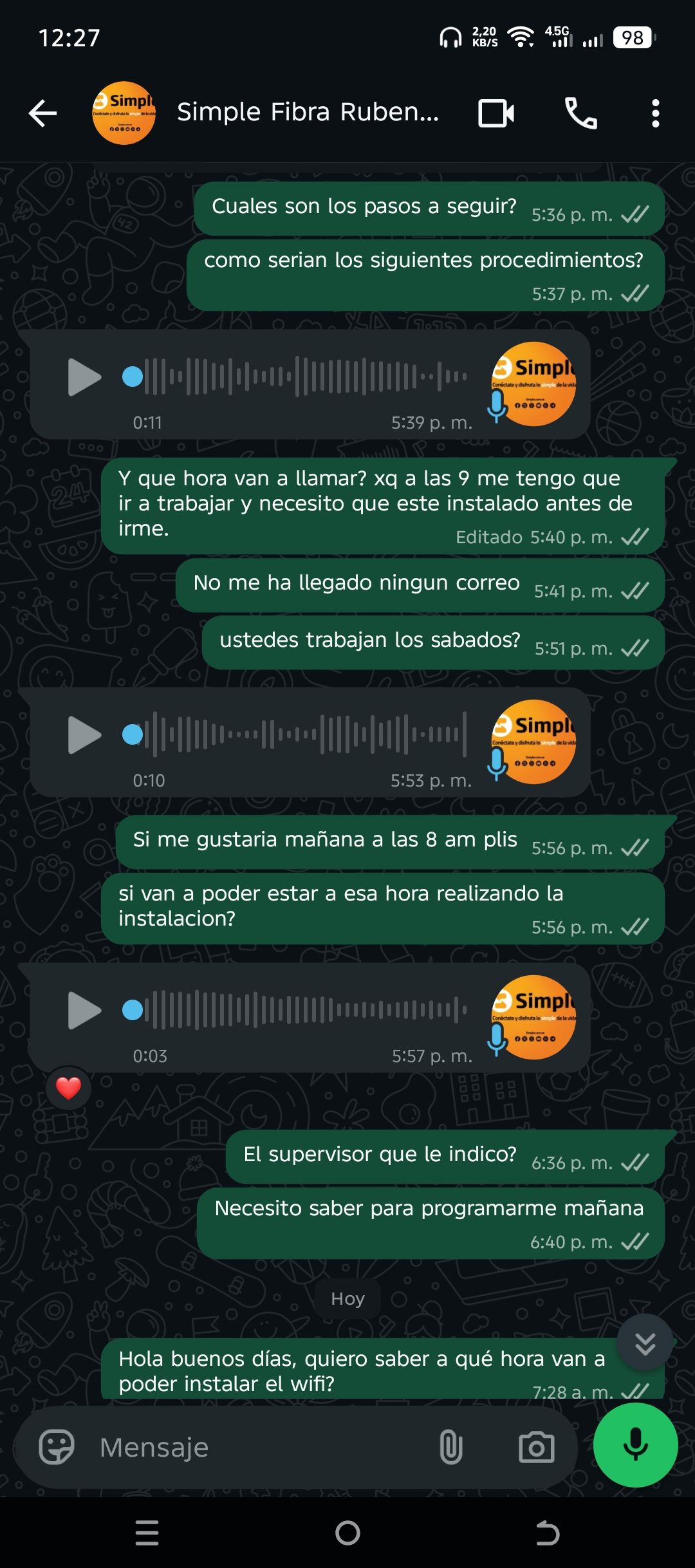 scammed by Simple Fibra - image 5