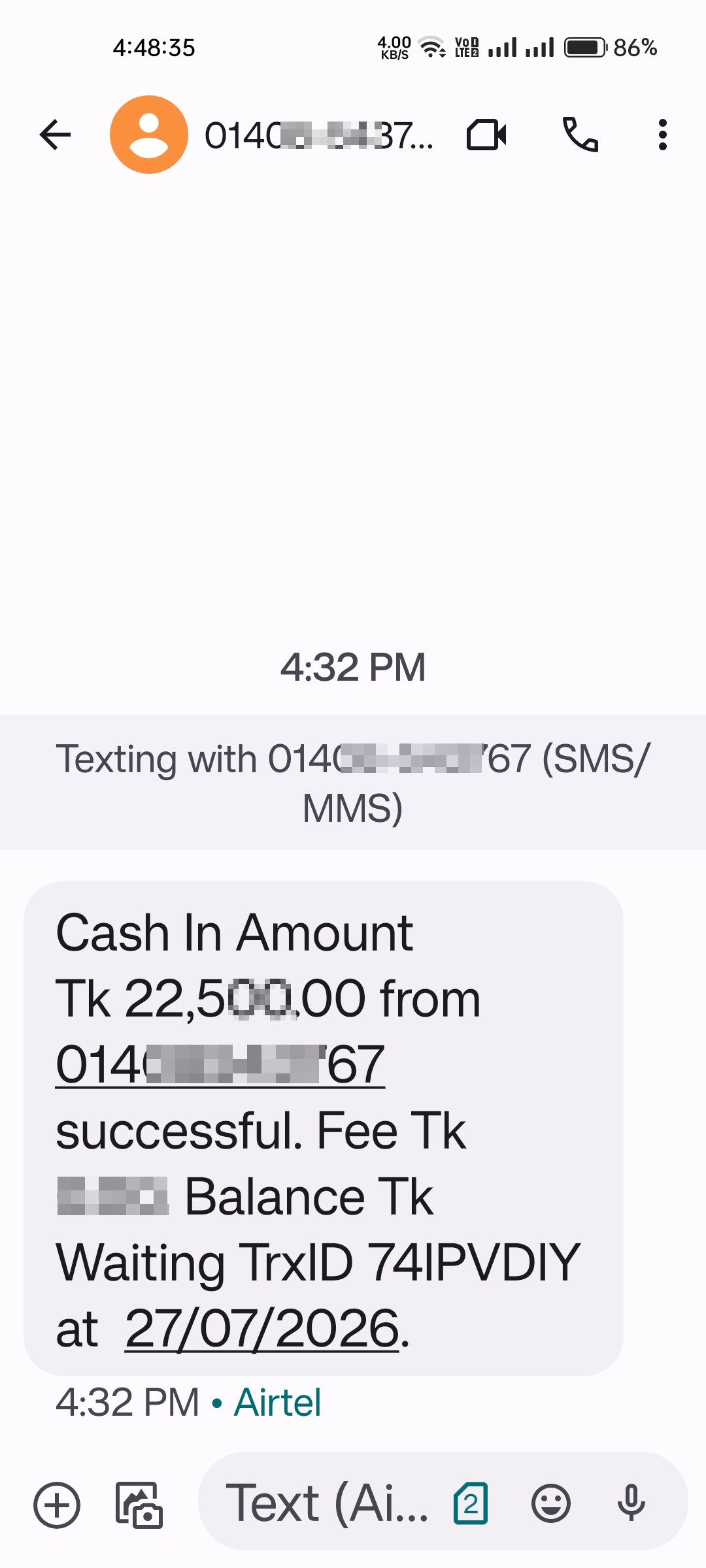 Bkash scammer