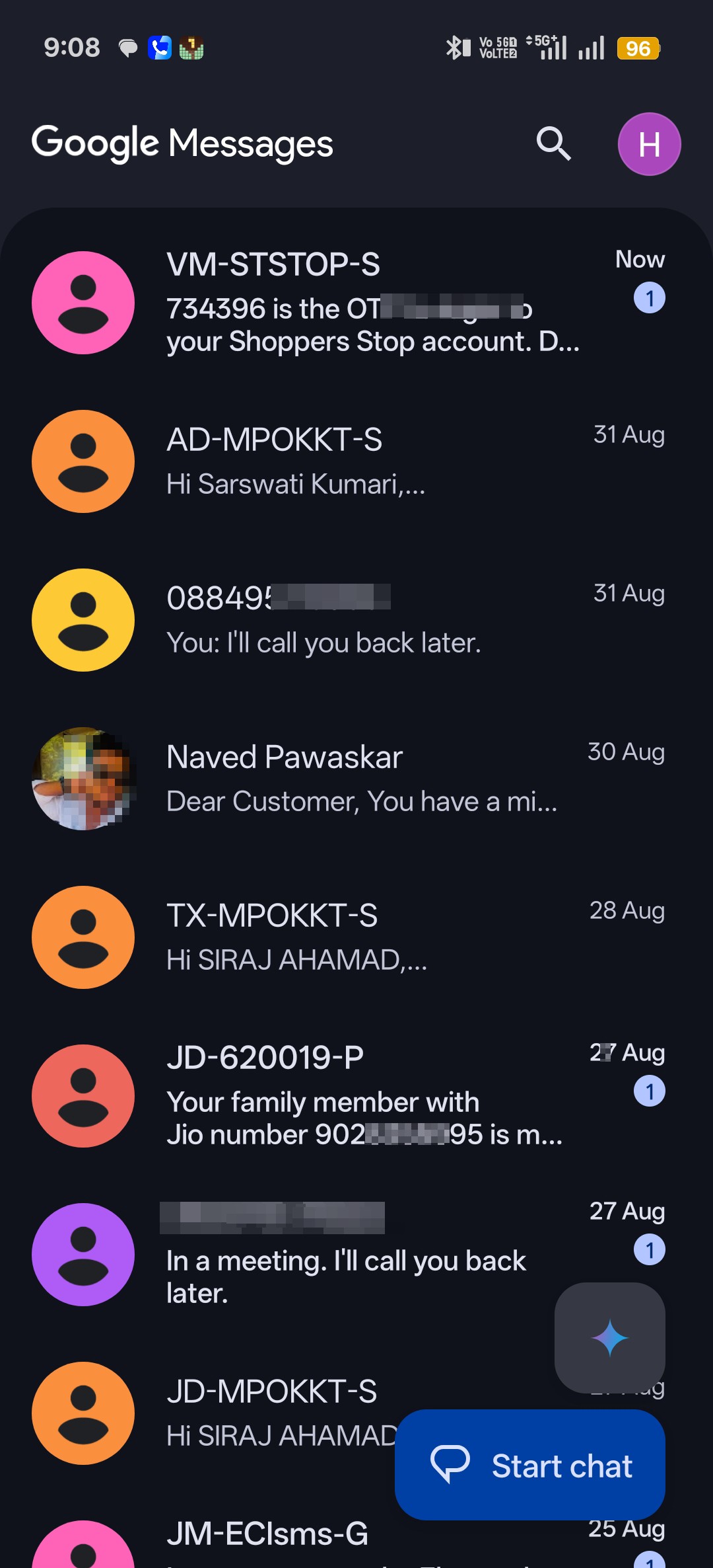 mujhe OTP aa raha hai 
