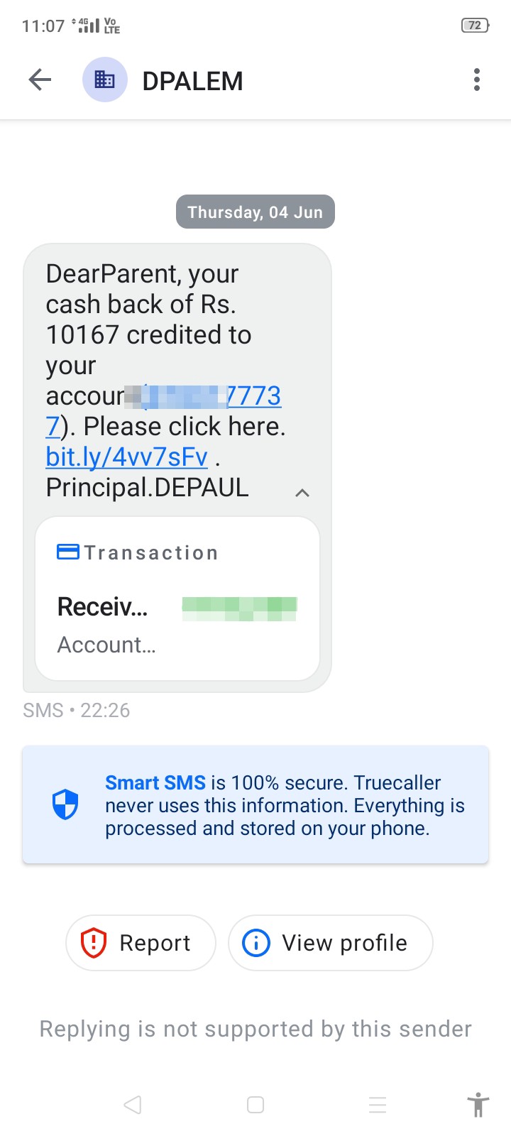 I don't have any type of subscription/account but I was received SMS why?
