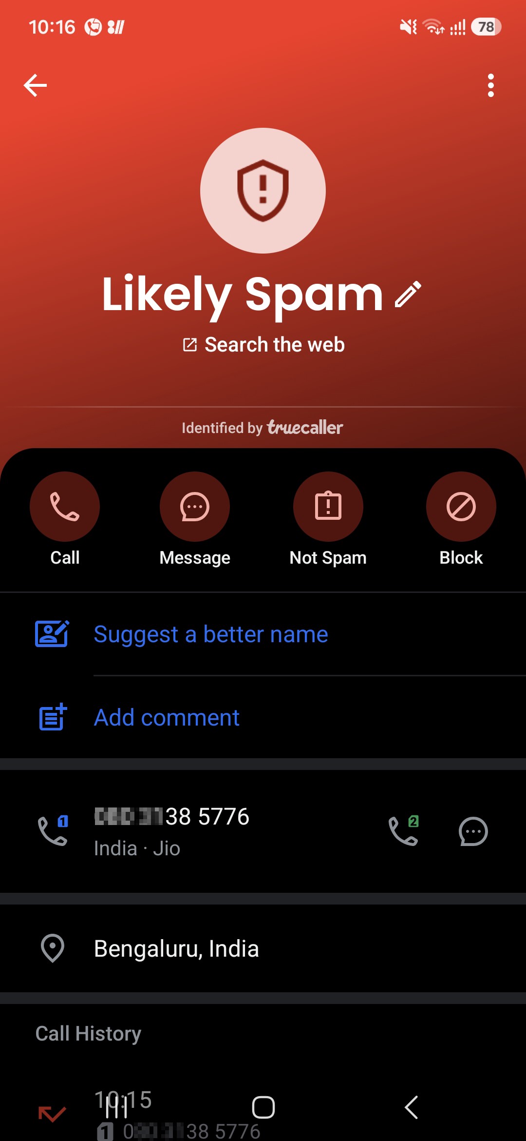 continue call on stop 