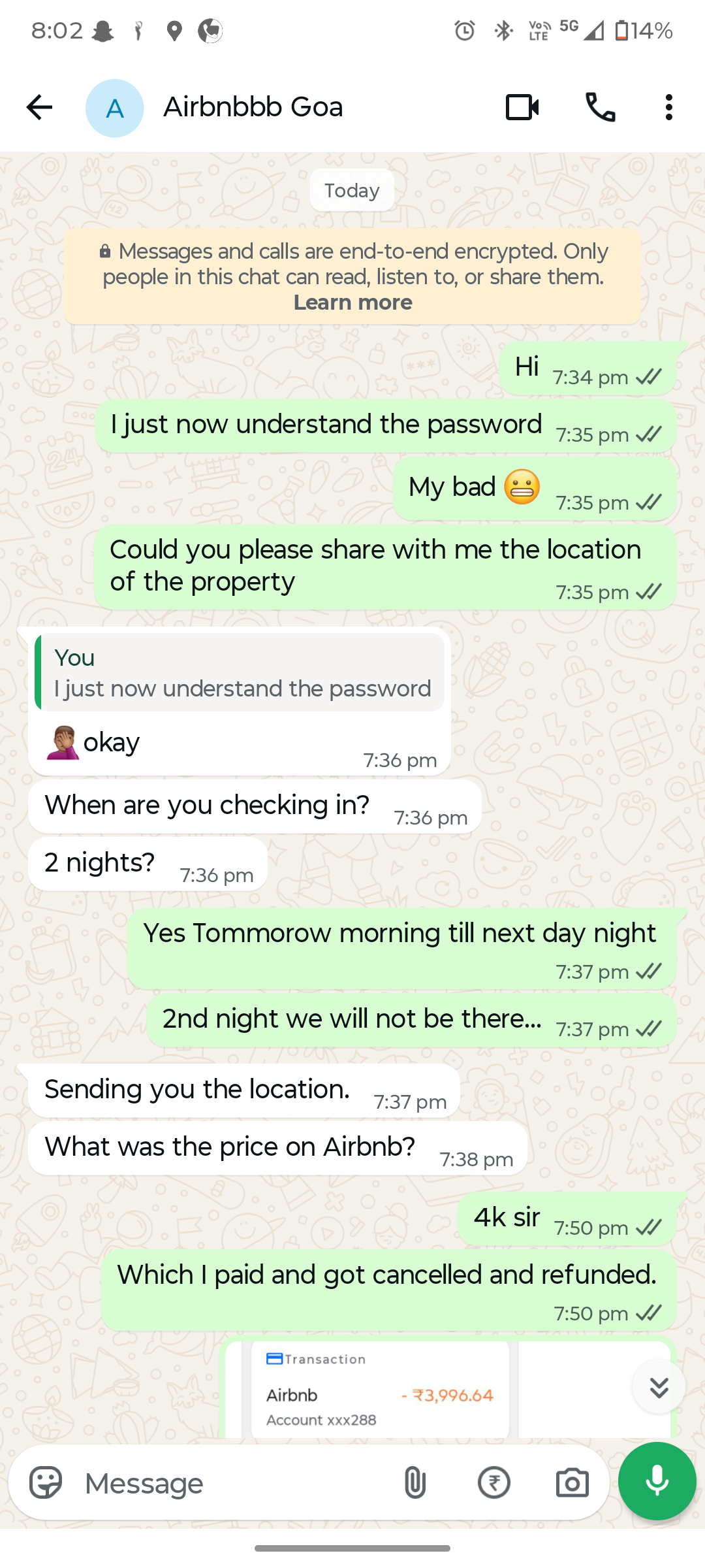 airbnb scam - image 2
