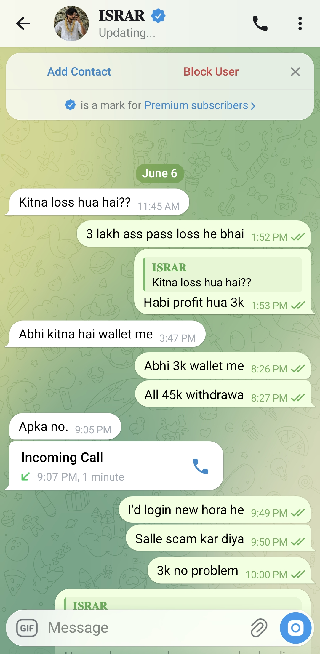 Complaint Regarding Scam Activities on WhatsApp, Telegram, and Instagram - image 3
