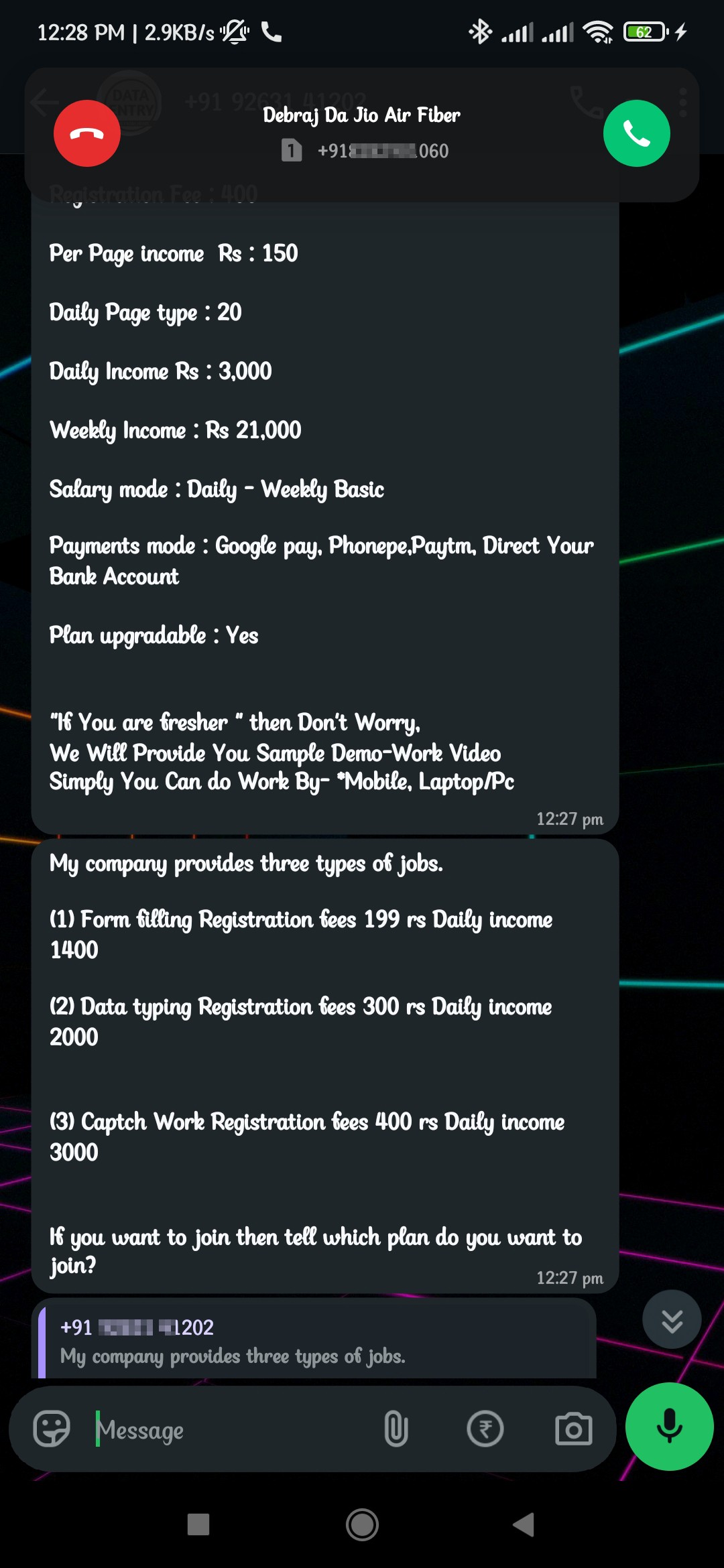 Job Work From Home  Fraud  - image 5
